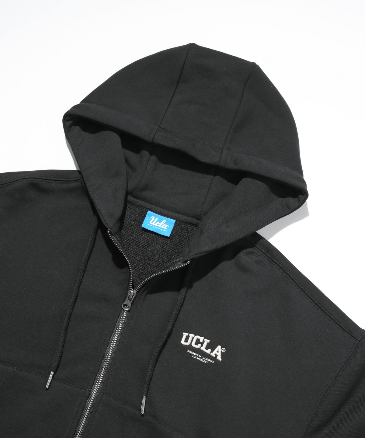 유씨엘에이(UCLA) 여성 베이직 로고 집업 크롭 후디[BLACK](UBRGD50)