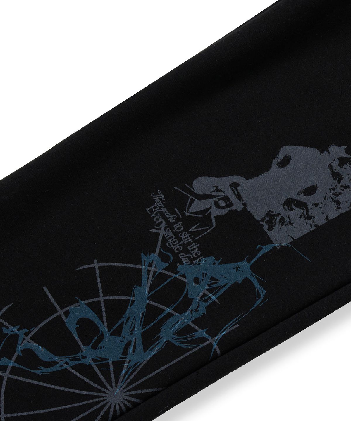 브라운브레스(BROWNBREATH) GRAPHICS SWEAT PANTS - BLACK