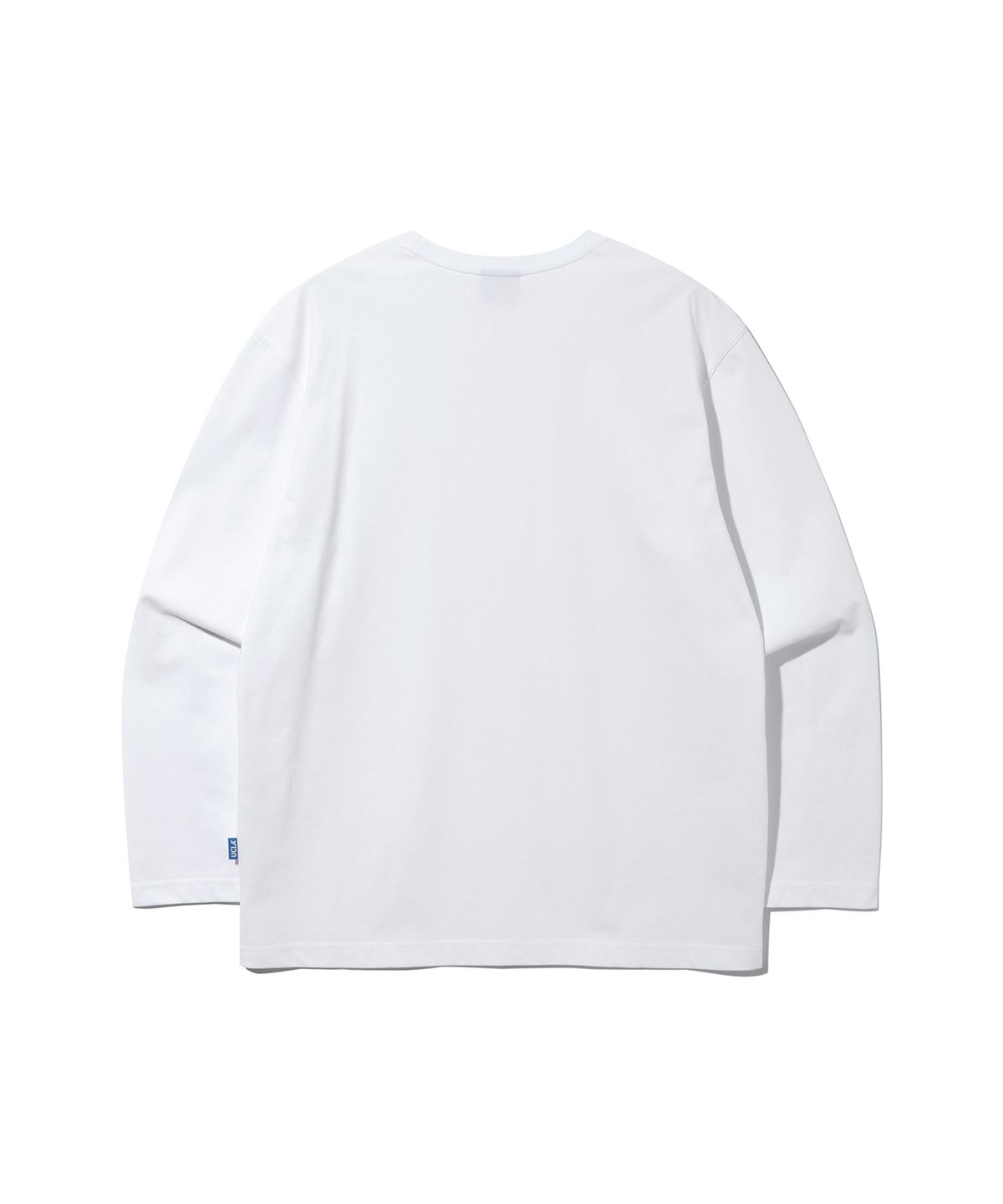 유씨엘에이(UCLA) 남녀공용 스몰로고 기본 긴팔 티셔츠[WHITE](UBRLT80)