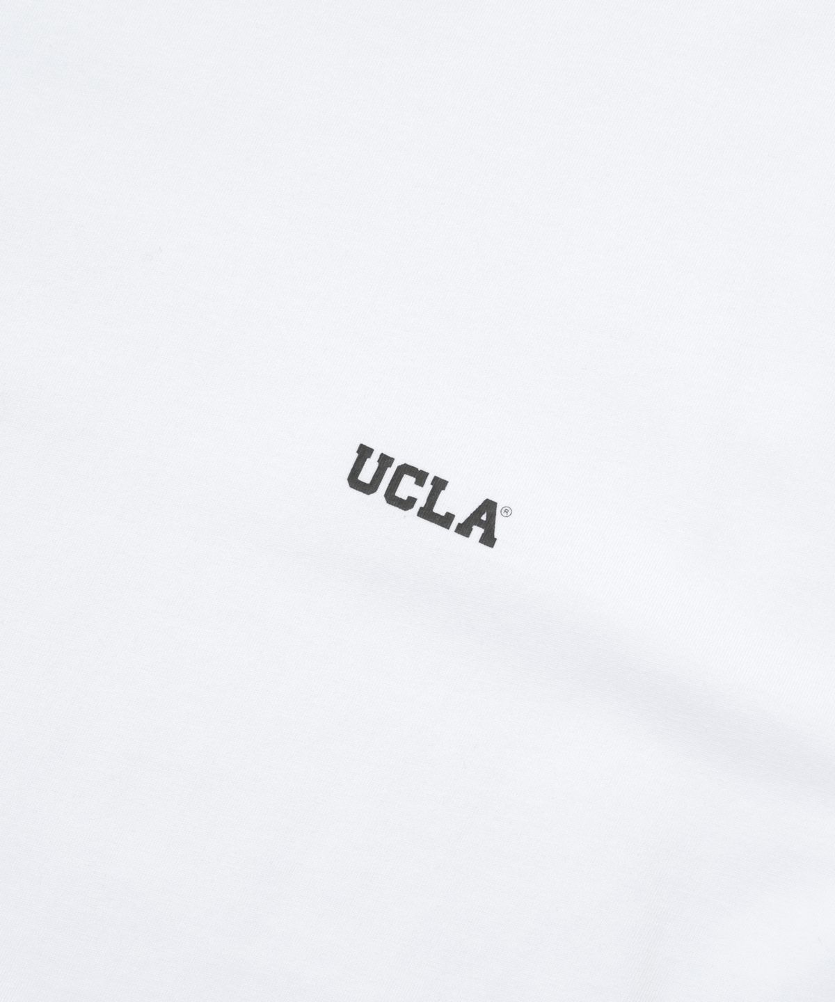 유씨엘에이(UCLA) 남녀공용 스몰로고 기본 긴팔 티셔츠[WHITE](UBRLT80)