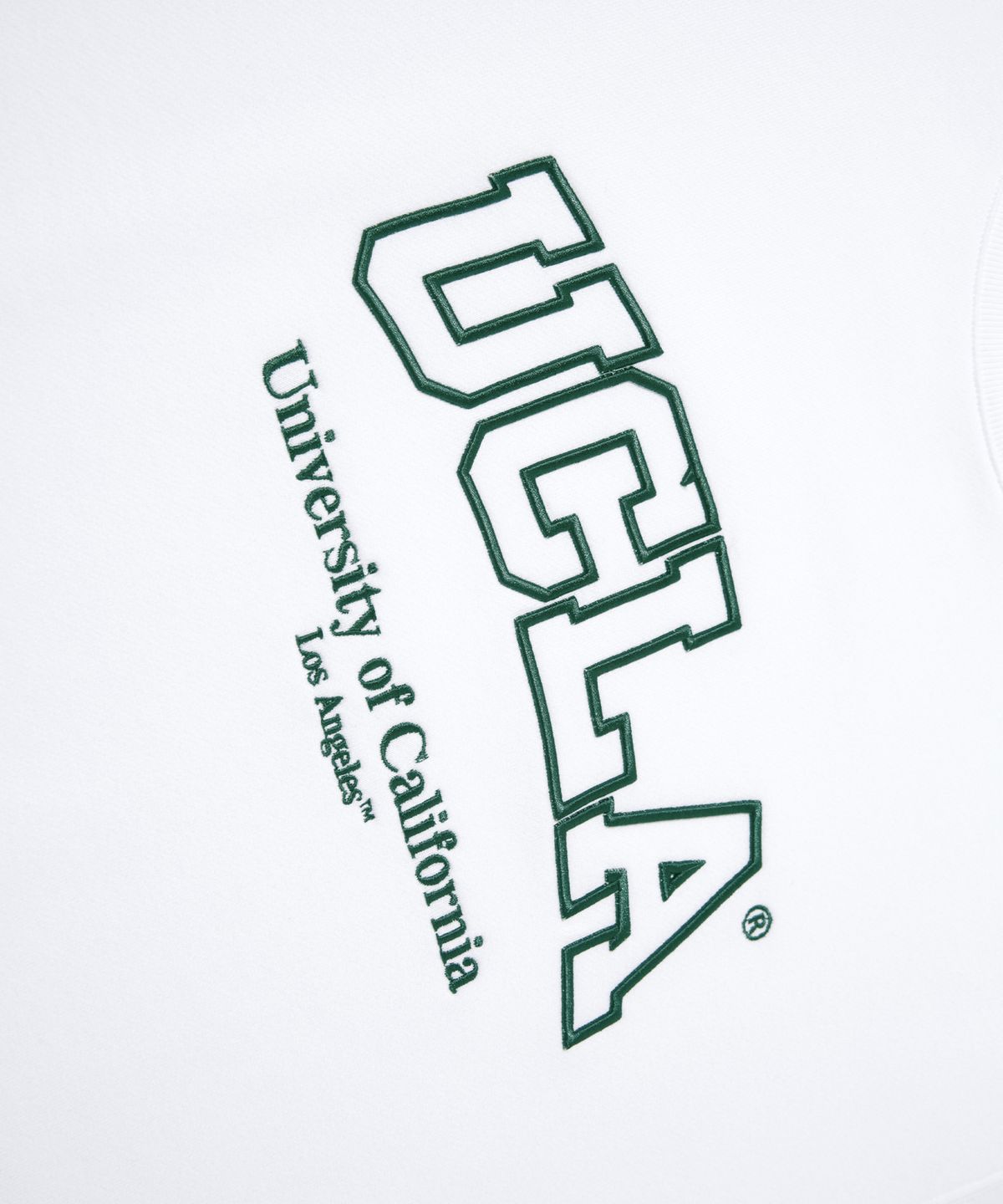 유씨엘에이(UCLA) 남녀공용 빅 로고 베이직 스웻셔츠[WHITE](UBRLT83)