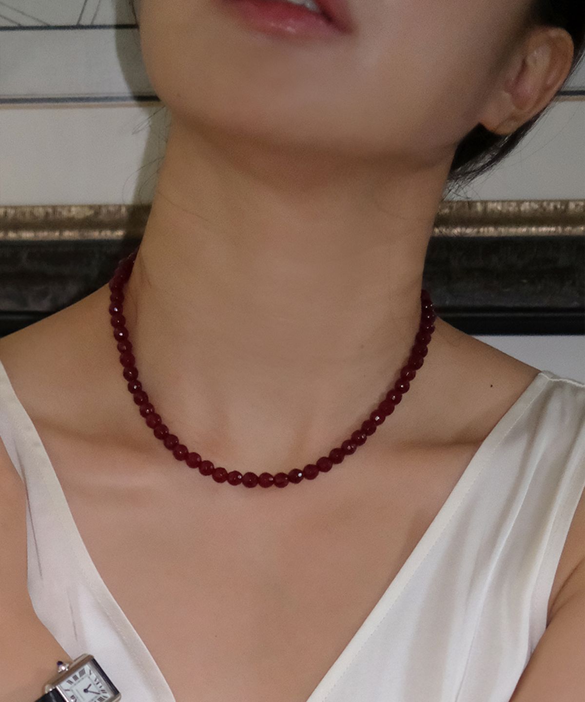 마르타(MARTA) 925 silver. Grapeberry necklace (6mm)
