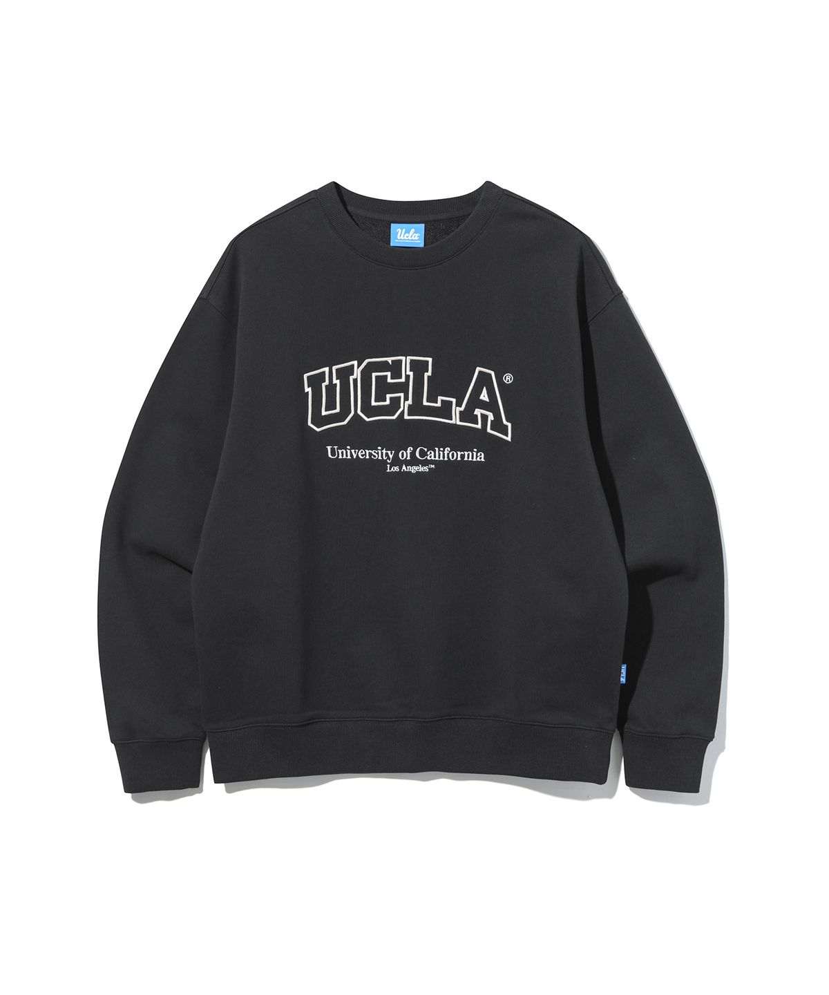 유씨엘에이(UCLA) 남녀공용 빅 로고 베이직 스웻셔츠[BLACK](UBRLT83)