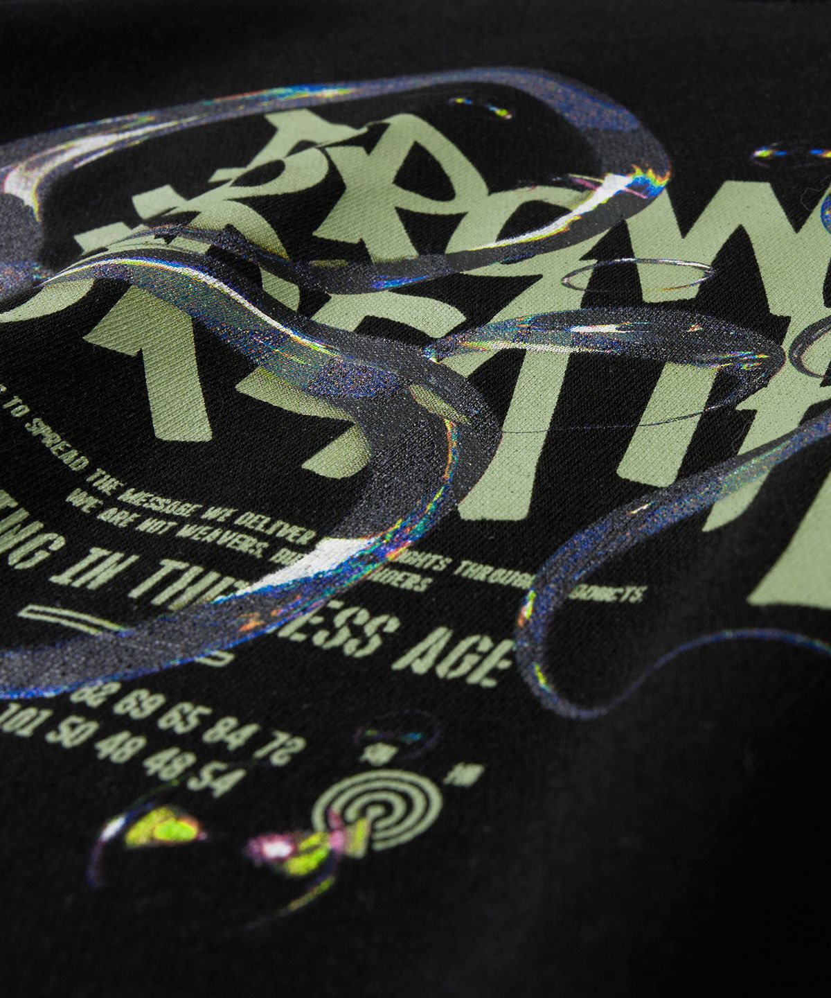 브라운브레스(BROWNBREATH) BUBBLE TAG CREWNECK - BLACK