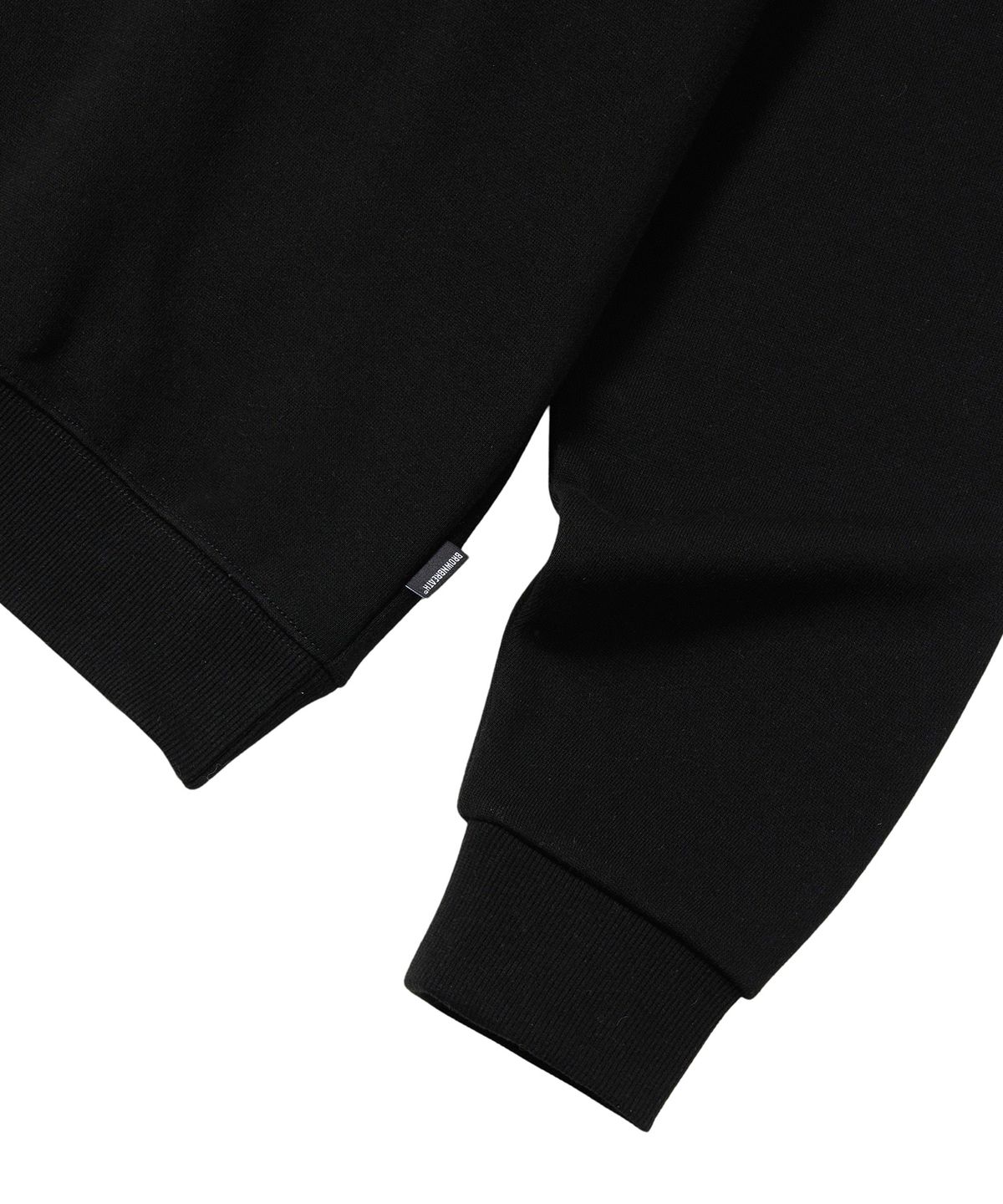 브라운브레스(BROWNBREATH) BUBBLE TAG CREWNECK - BLACK