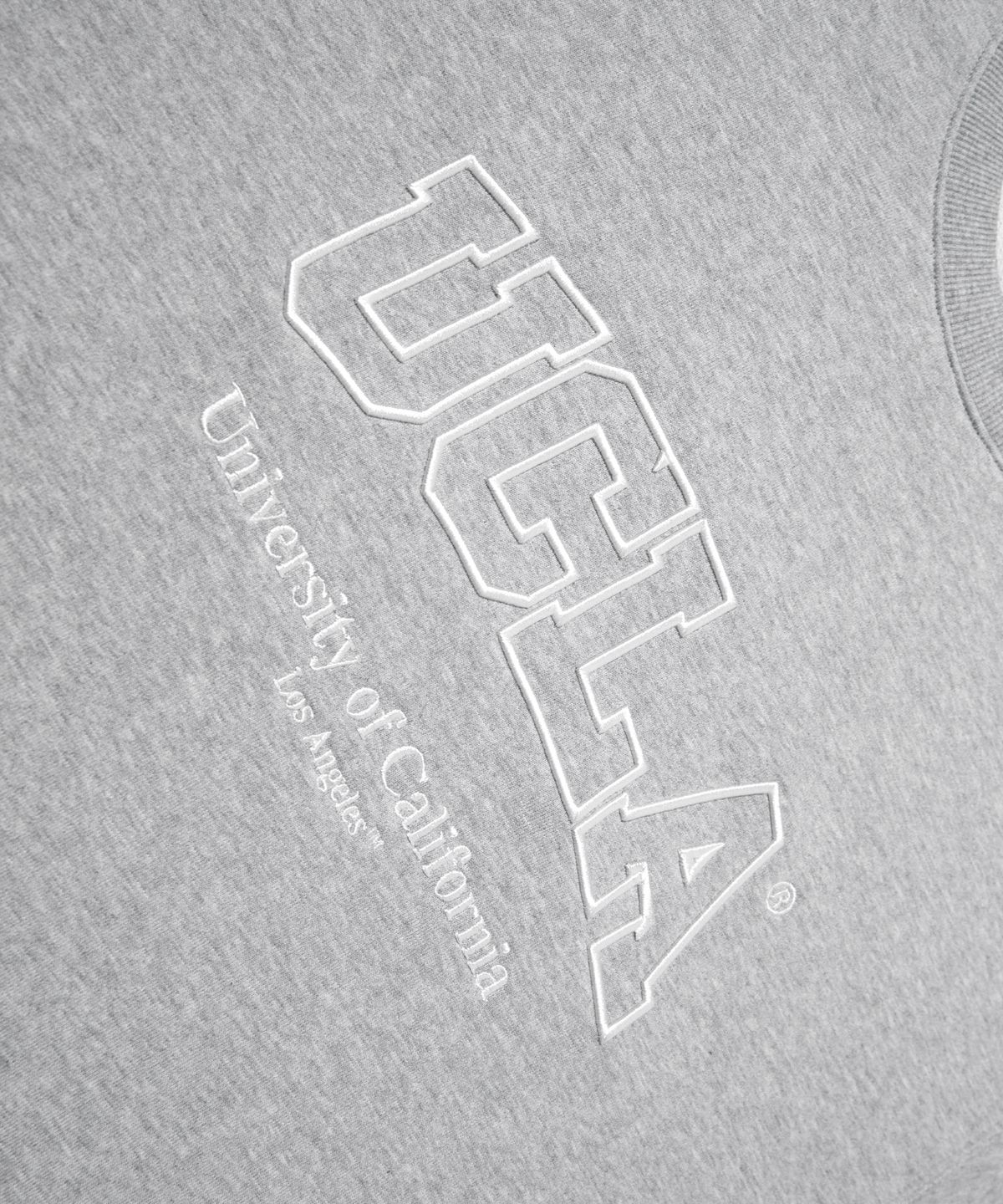 유씨엘에이(UCLA) 남녀공용 빅 로고 베이직 스웻셔츠[M-GREY](UBRLT83)