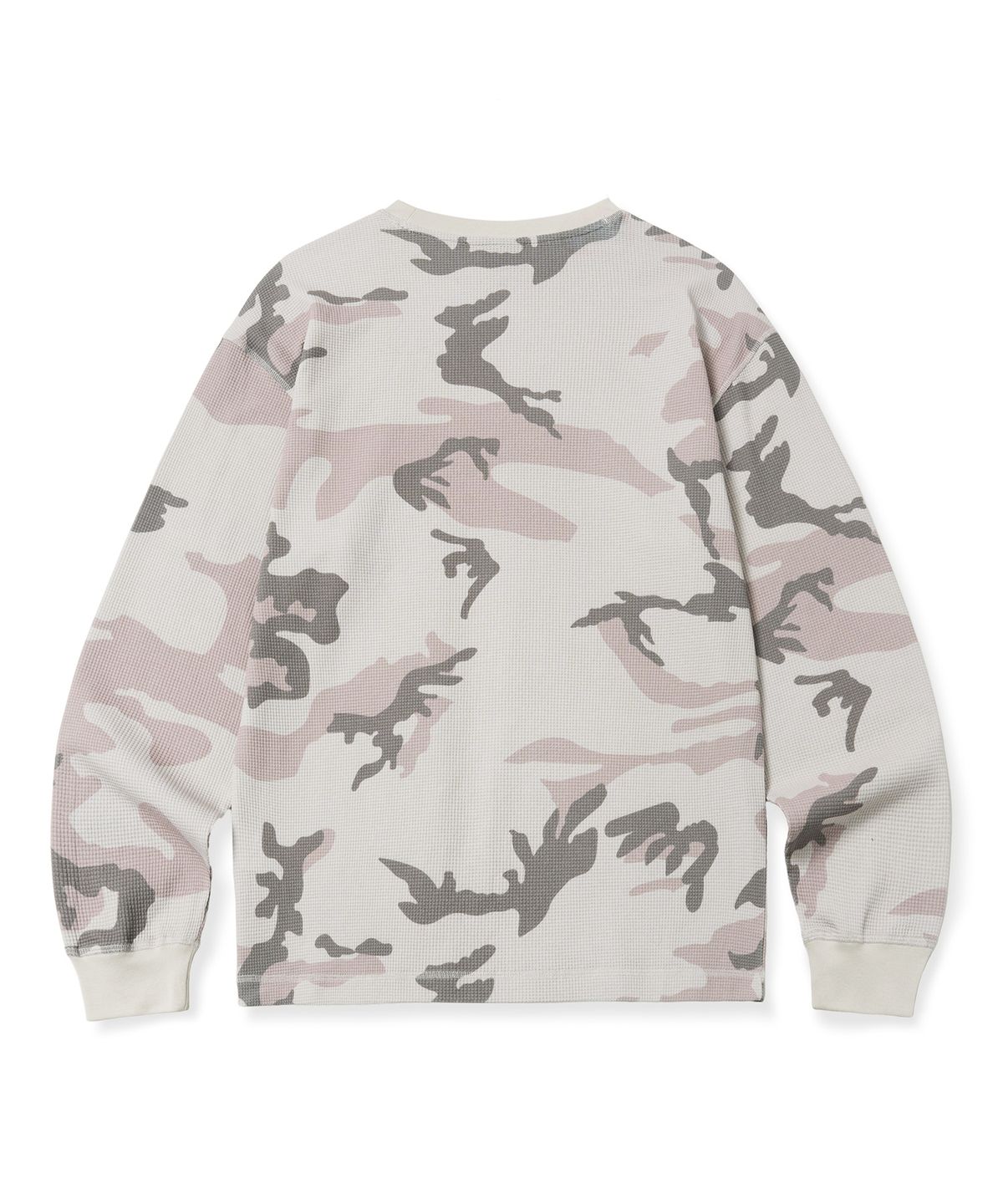 브라운브레스(BROWNBREATH) TAG CAMOUFLAGE WAFFLE LONGSLEEVE - BEIGE