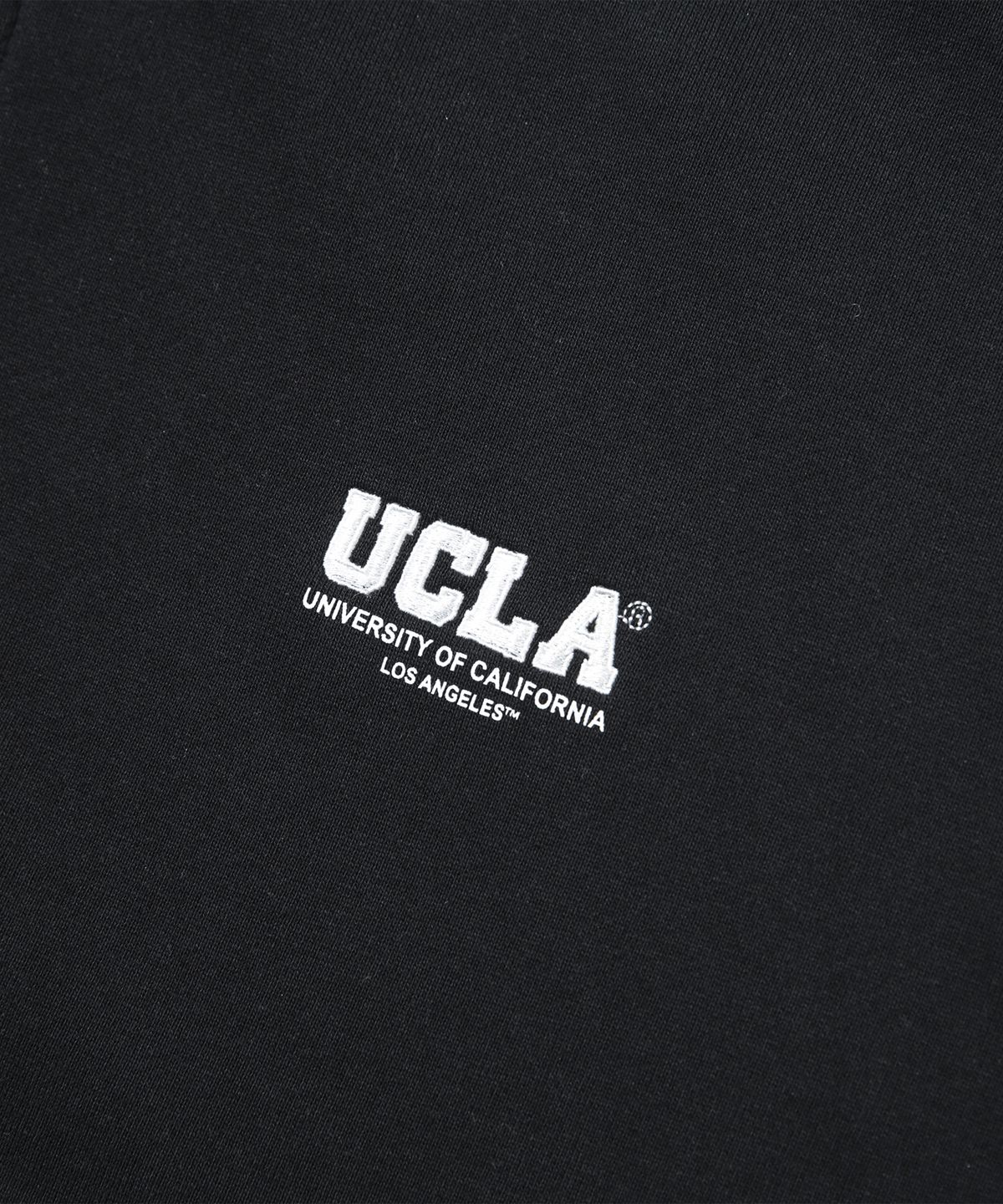 유씨엘에이(UCLA) 남녀공용 베이직 로고 집업 후디[BLACK](UBRGD01)