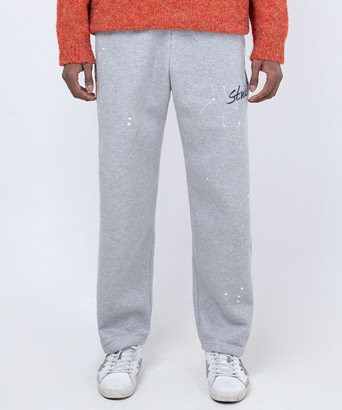 스트라이크(STRIKE) 아트워크 코튼 릴랙스 팬츠 Artwork Cotton Relaxed Pants (GREY)