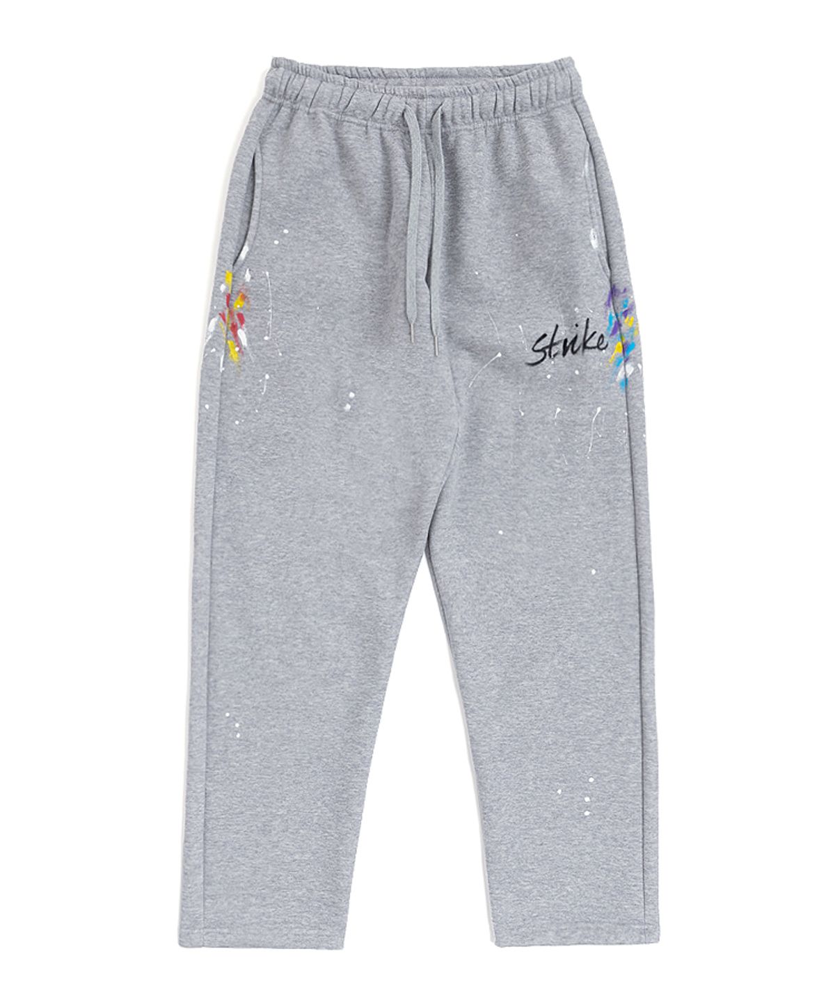 스트라이크(STRIKE) 아트워크 코튼 릴랙스 팬츠 Artwork Cotton Relaxed Pants (GREY)
