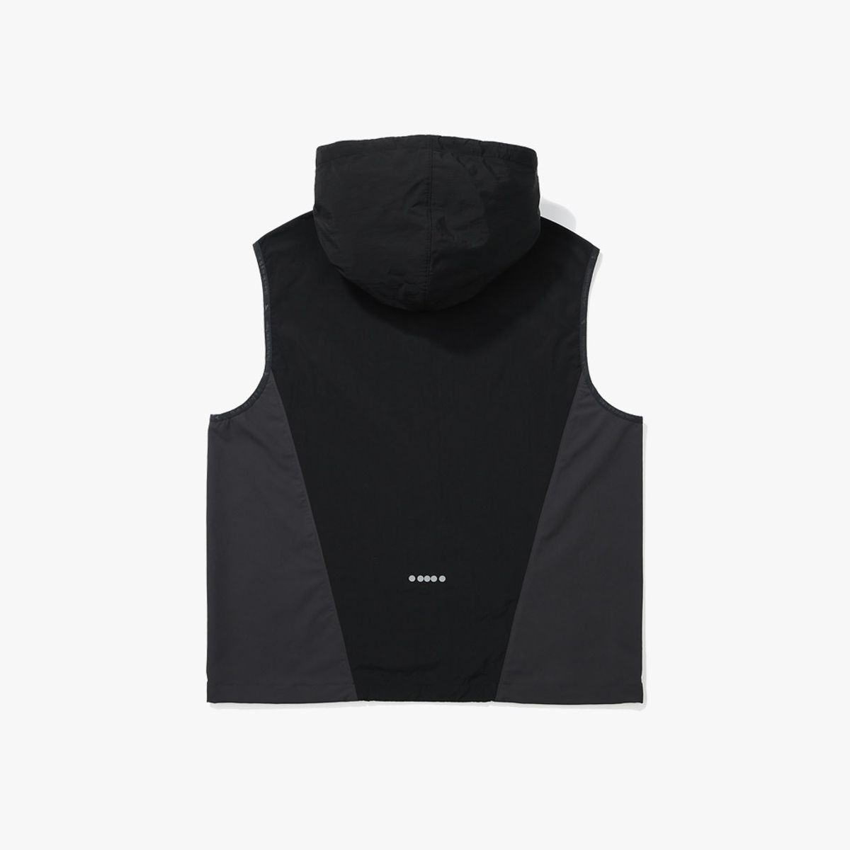 디아도라(diadora) 페이스쉴드 러닝 후드 집업 베스트 BLACK