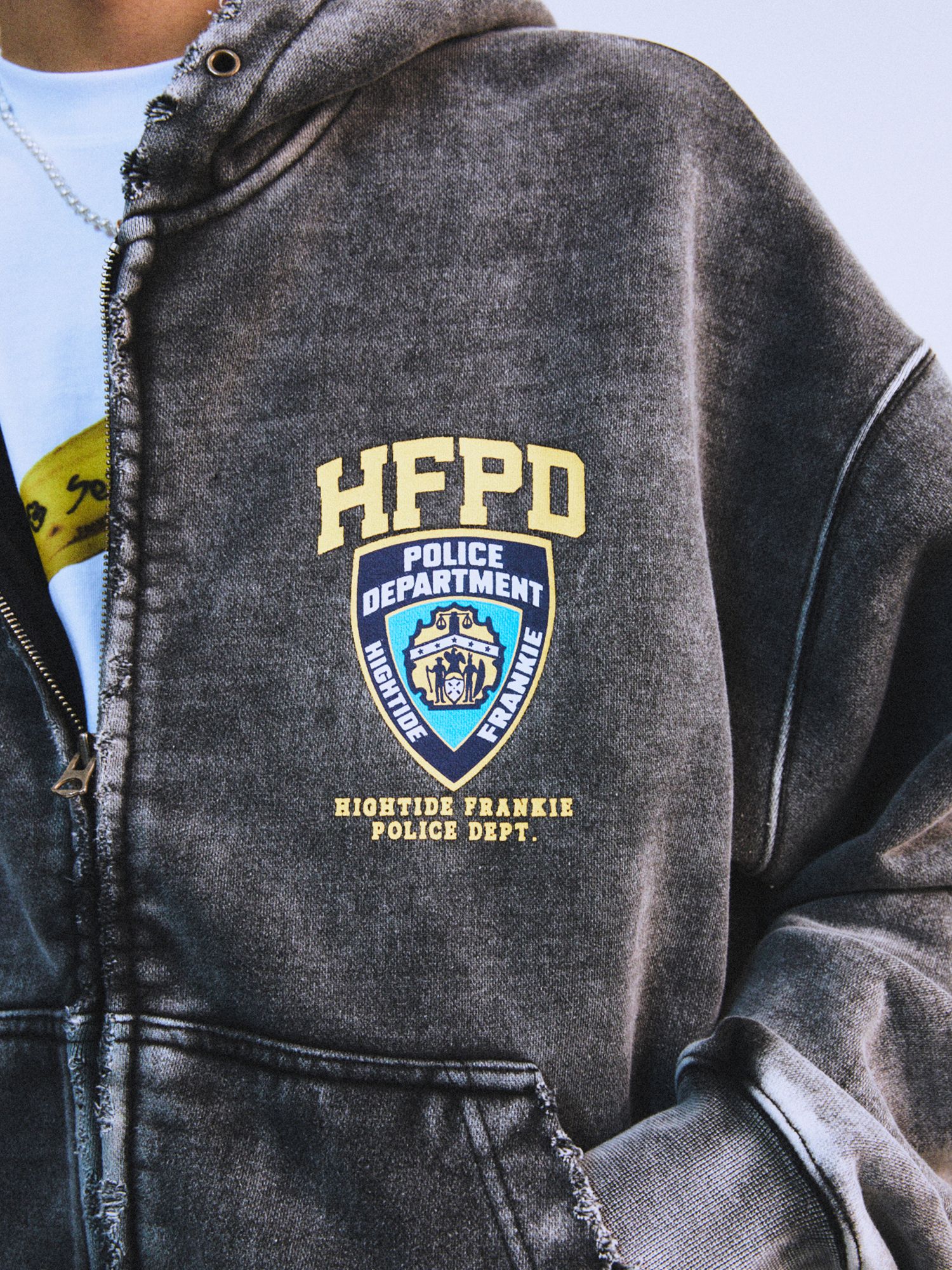 MUSINSA公式 | HIGHTIDE FRANKIE HFPD HOOD ZIPUP BLACK