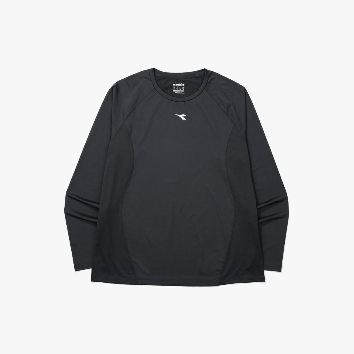 디아도라(diadora) 벤트플로우 러닝 긴팔 티셔츠 DARK GREY