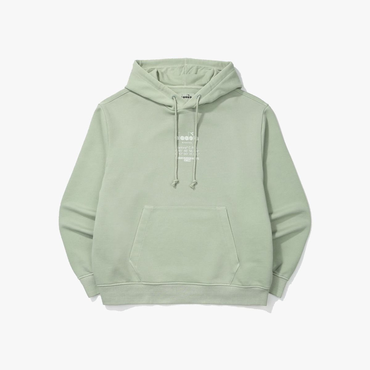 디아도라(diadora) 가먼트다잉 후드티셔츠 KHAKI