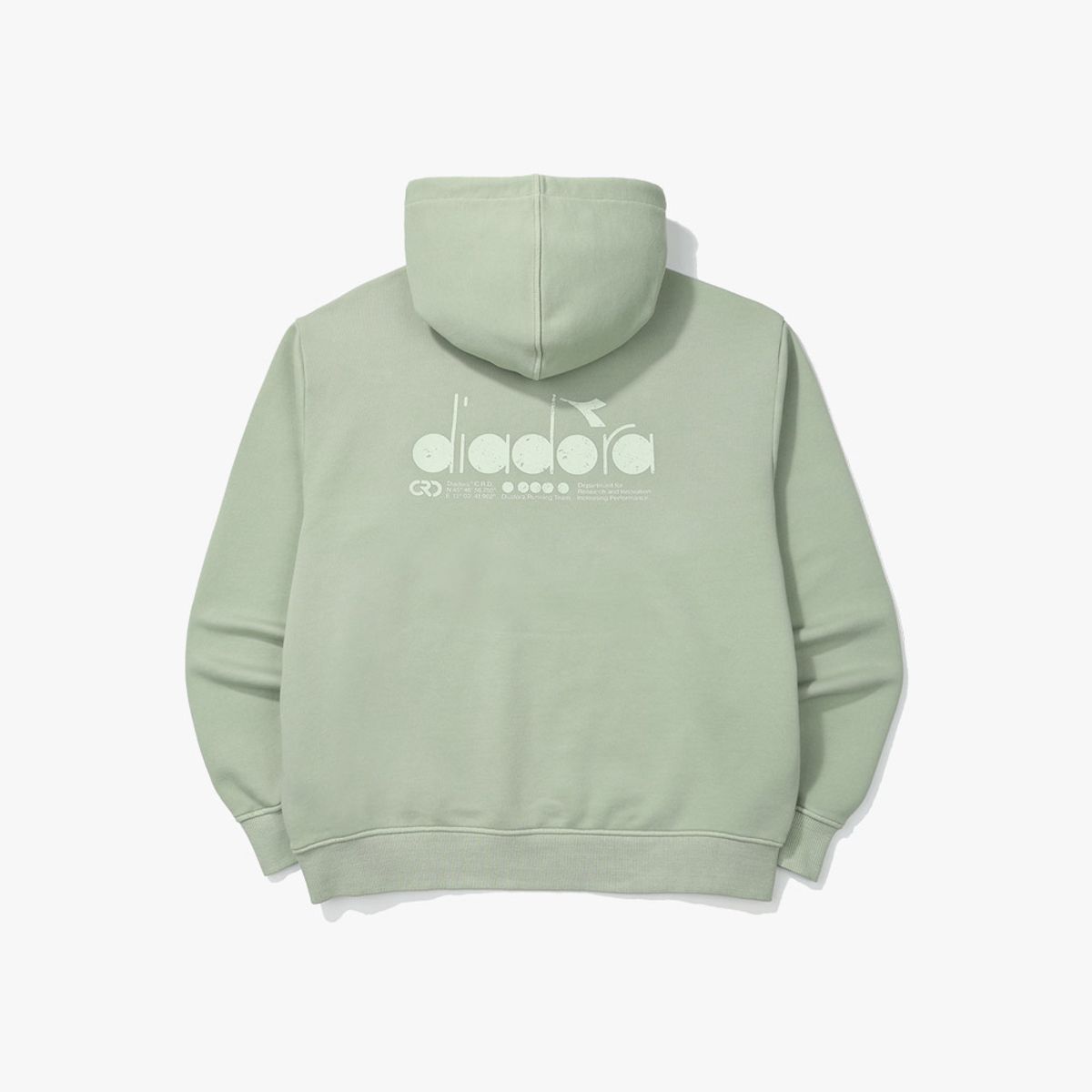 디아도라(diadora) 가먼트다잉 후드티셔츠 KHAKI
