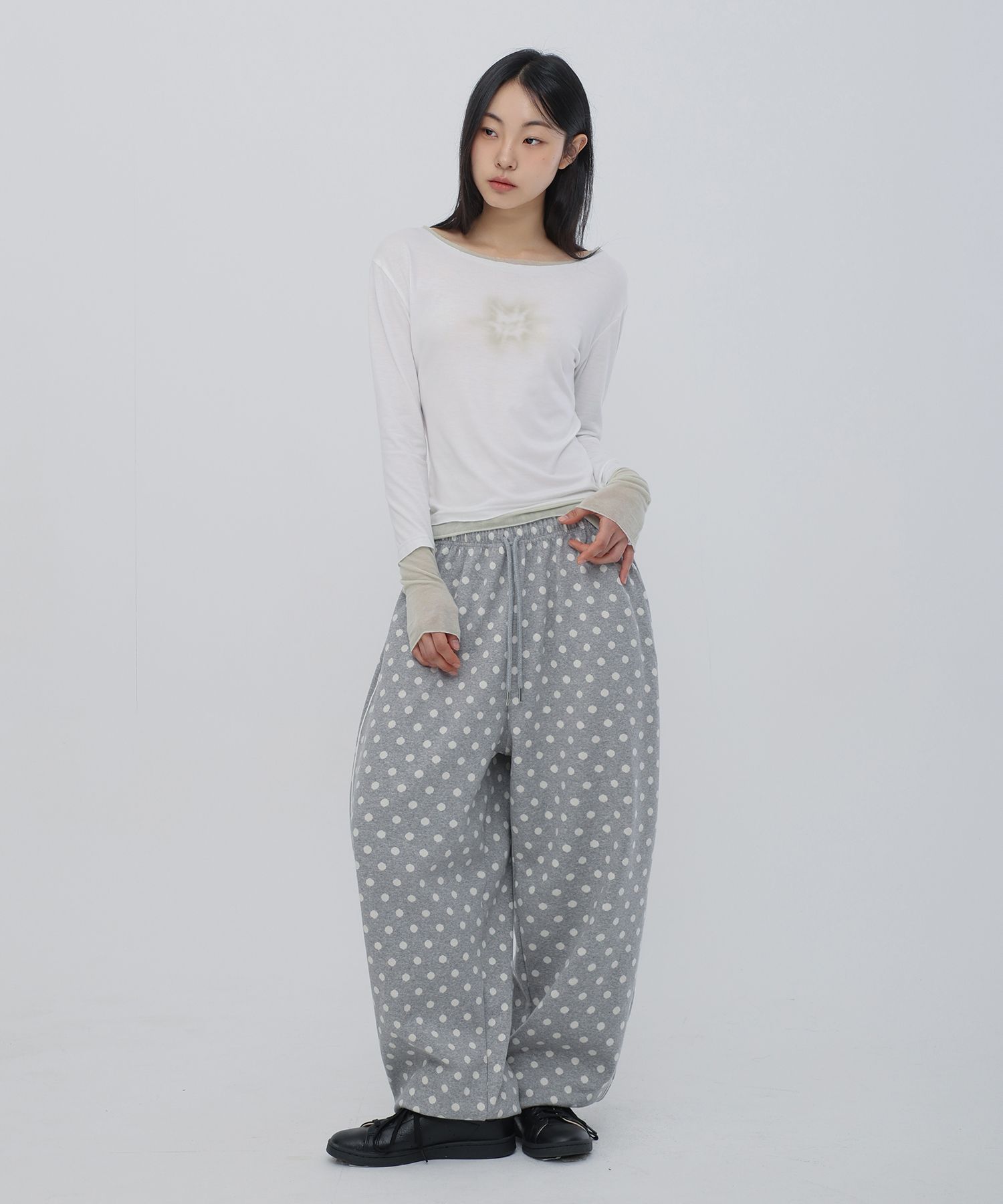 MUSINSA | CHICKS Prakli Layered Color Block T-Shirt White