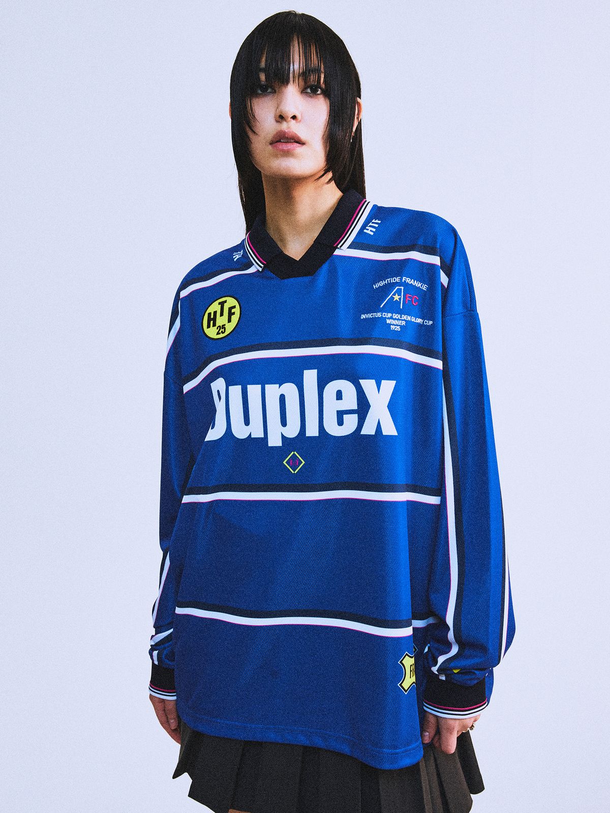 하이타이드 프랭키(HIGHTIDEFRANKIE) DUPLEX LONG SLEEVE FOOTBALL JERSEY BLUE