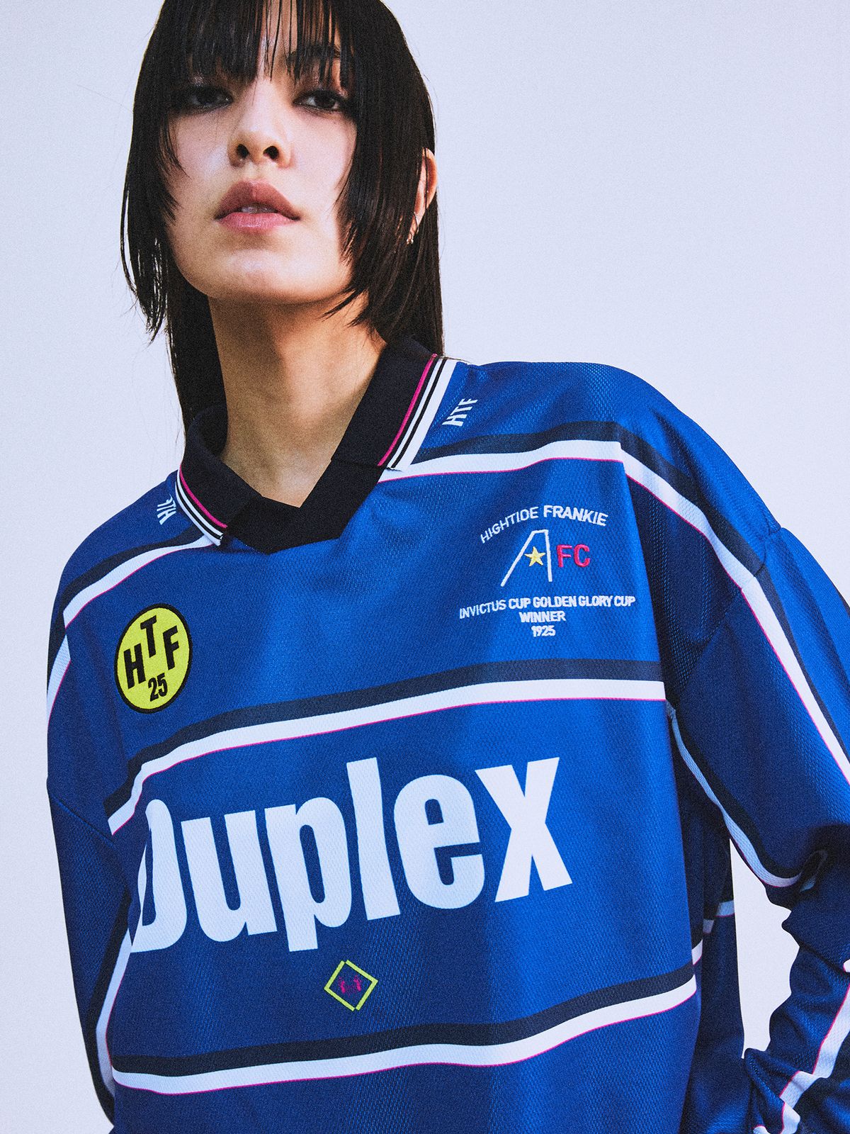 하이타이드 프랭키(HIGHTIDEFRANKIE) DUPLEX LONG SLEEVE FOOTBALL JERSEY BLUE