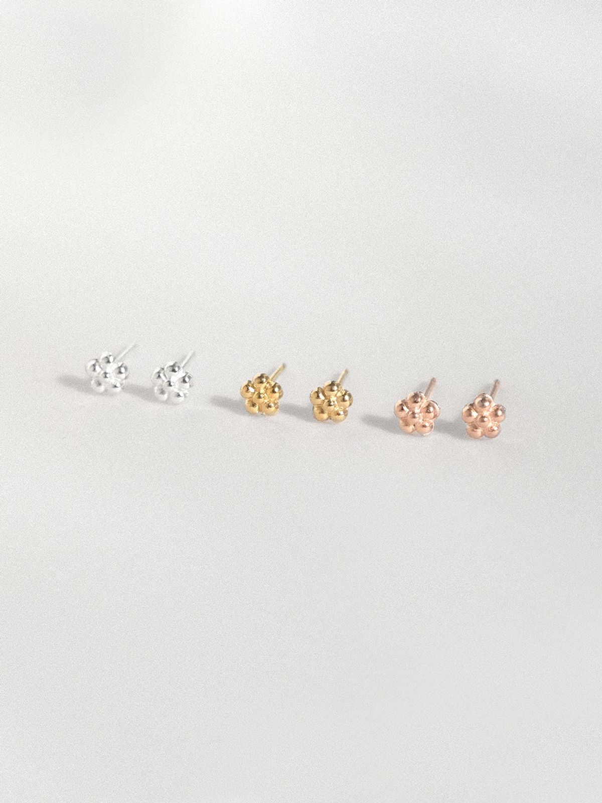 어나더레이어(ANOTHERLAYER) Mini Flower Earring (silver925)(3color)