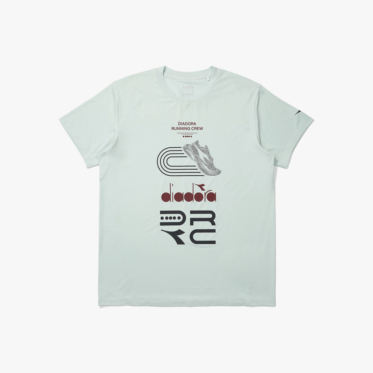 디아도라(diadora) DRC 그래픽 러닝 반팔 티셔츠 MINT