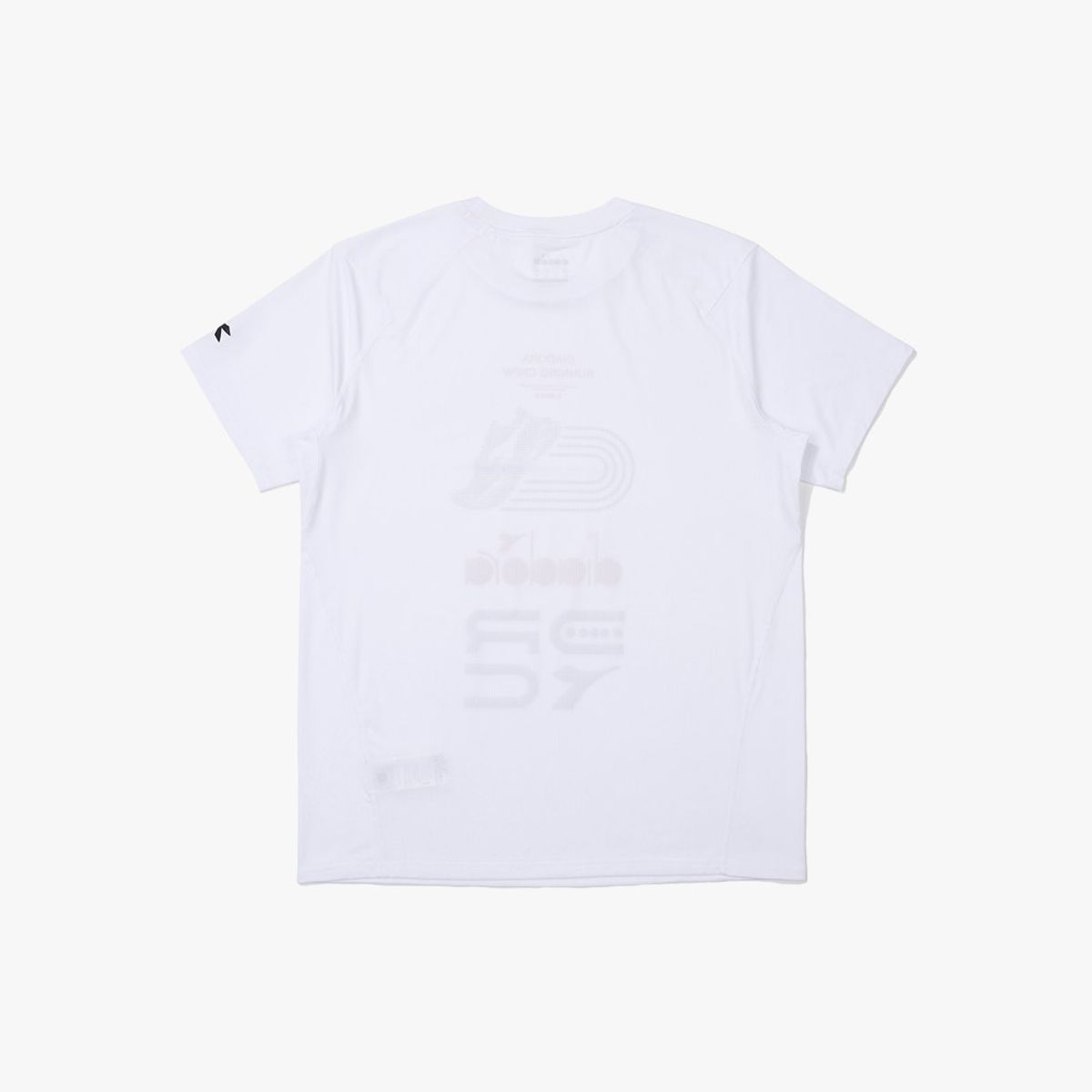 디아도라(diadora) DRC 그래픽 러닝 반팔 티셔츠 WHITE