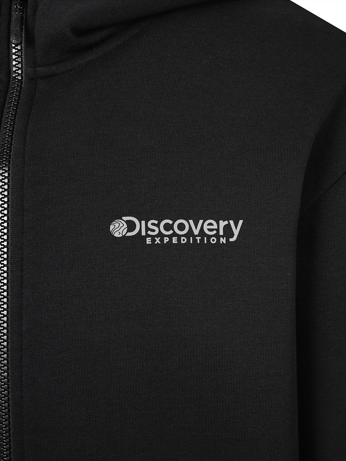 디스커버리 익스페디션(DISCOVERY EXPEDITION) 니트 워시드 남성 트레이닝 자켓 (BLACK)