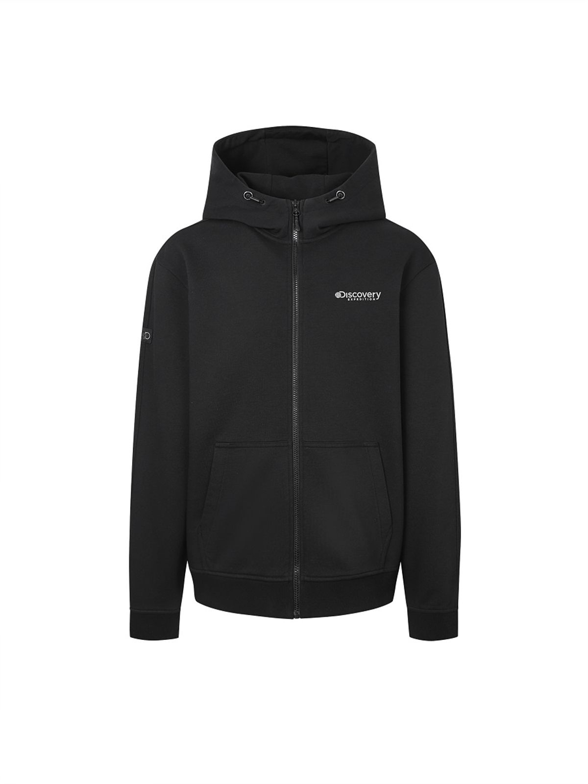 디스커버리 익스페디션(DISCOVERY EXPEDITION) 니트 워시드 남성 트레이닝 자켓 (BLACK)