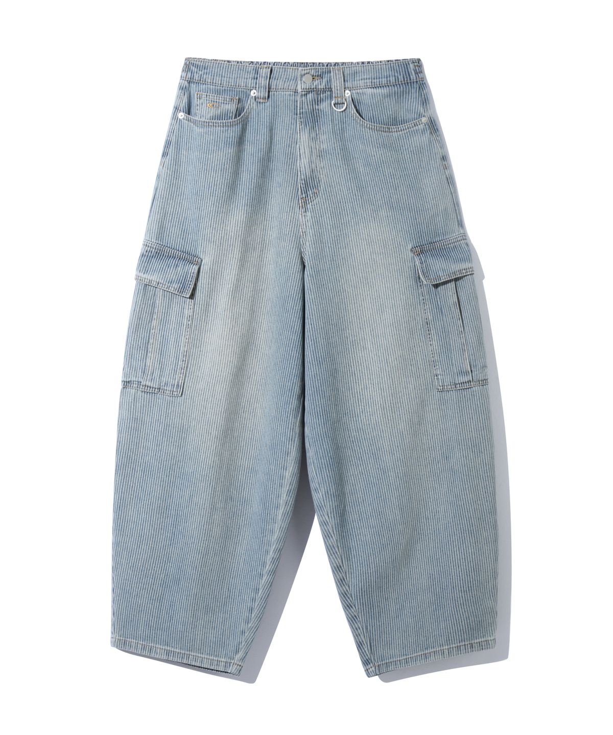 어반스터프(URBANSTOFF) 카고 커브드 벌룬 팬츠 (라이트 블루)