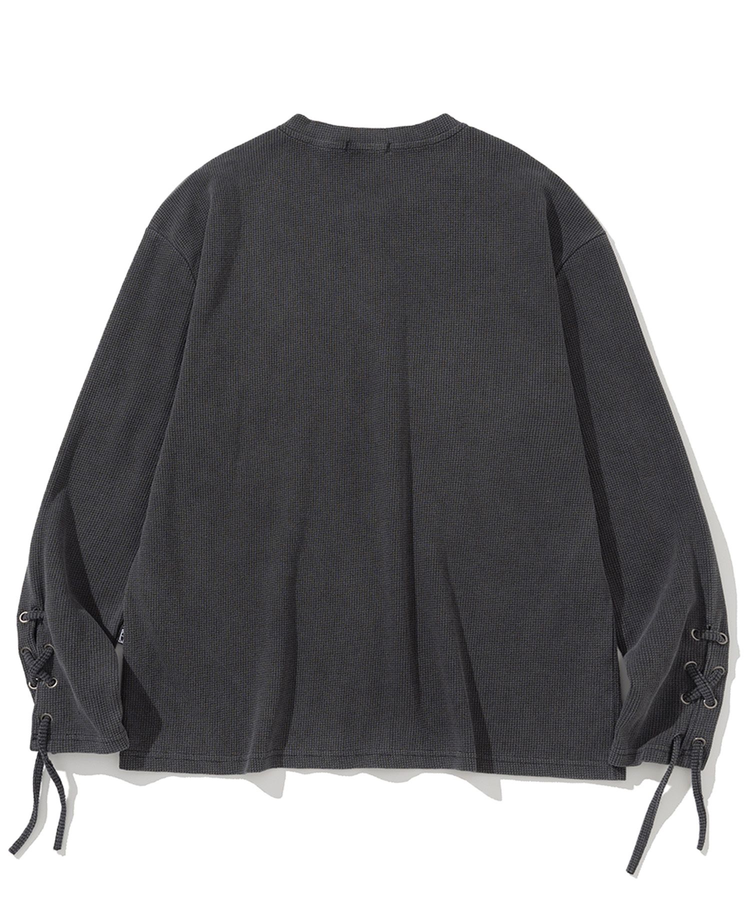 NOT4NERD ■ Pigment Sleeve Lace Henley Neck Long Sleeve MUSINSA | NOT4NERD Pigment Sleeve Lace Henley Neck Long
