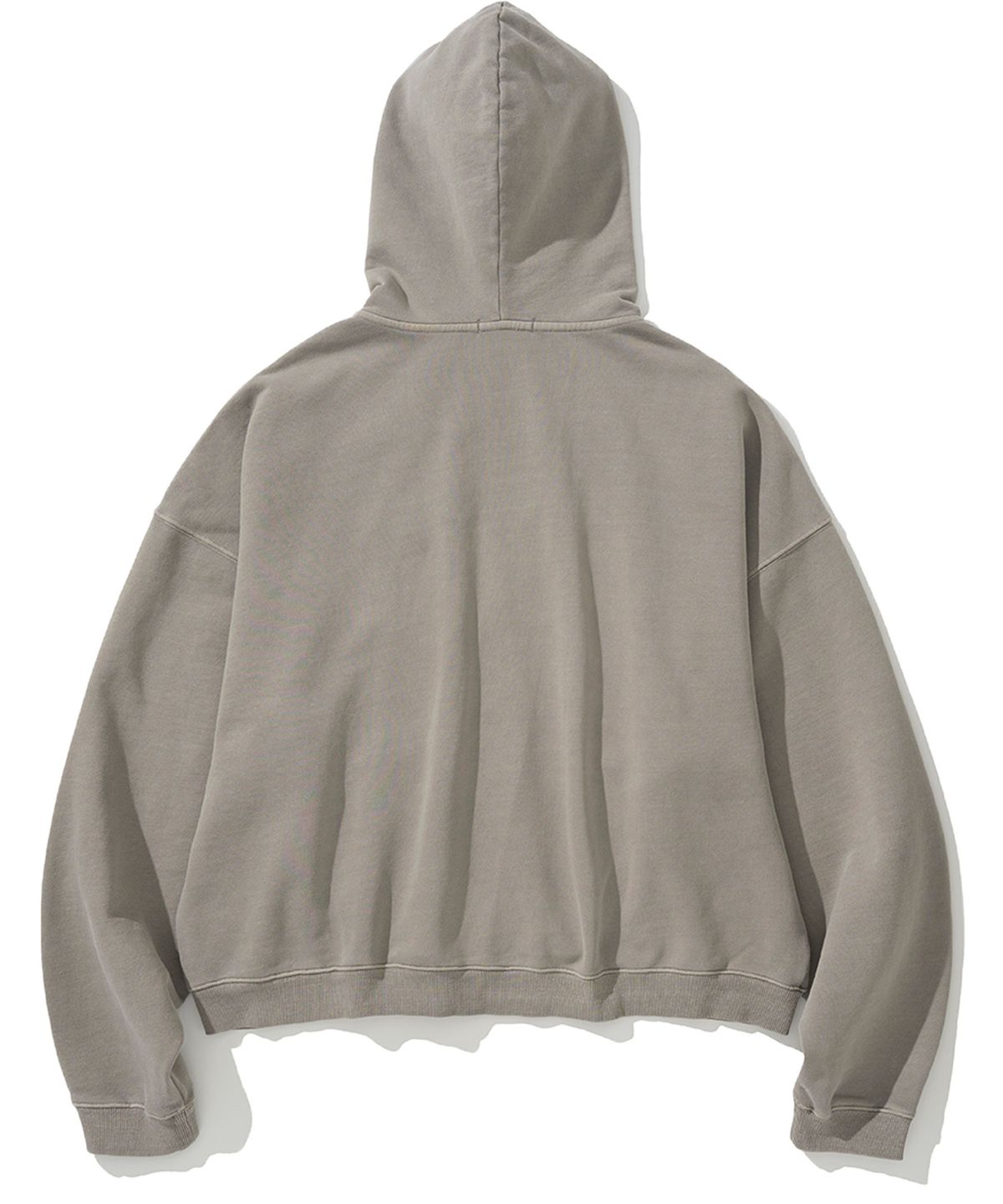 낫포너드(NOT4NERD) 4 Cross Symbol Pigment Hood Zip Up - Beige