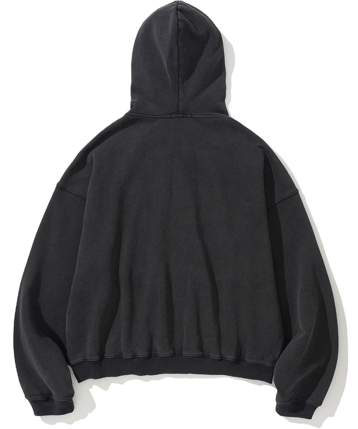 낫포너드(NOT4NERD) 4 Cross Symbol Pigment Hood Zip Up - Charcoal