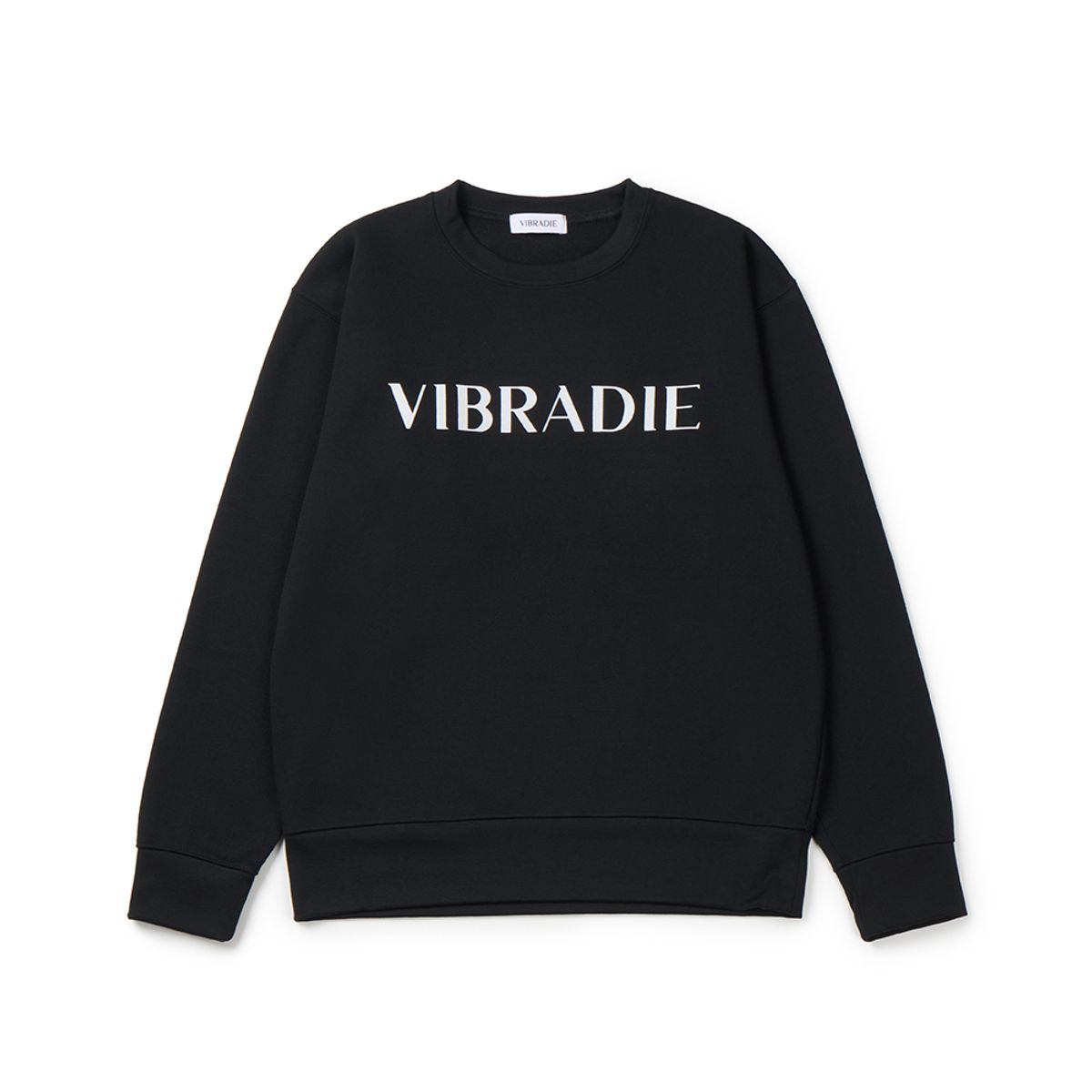바이브라디(VIBRADIE) VB 여성 로고 블랙 맨투맨