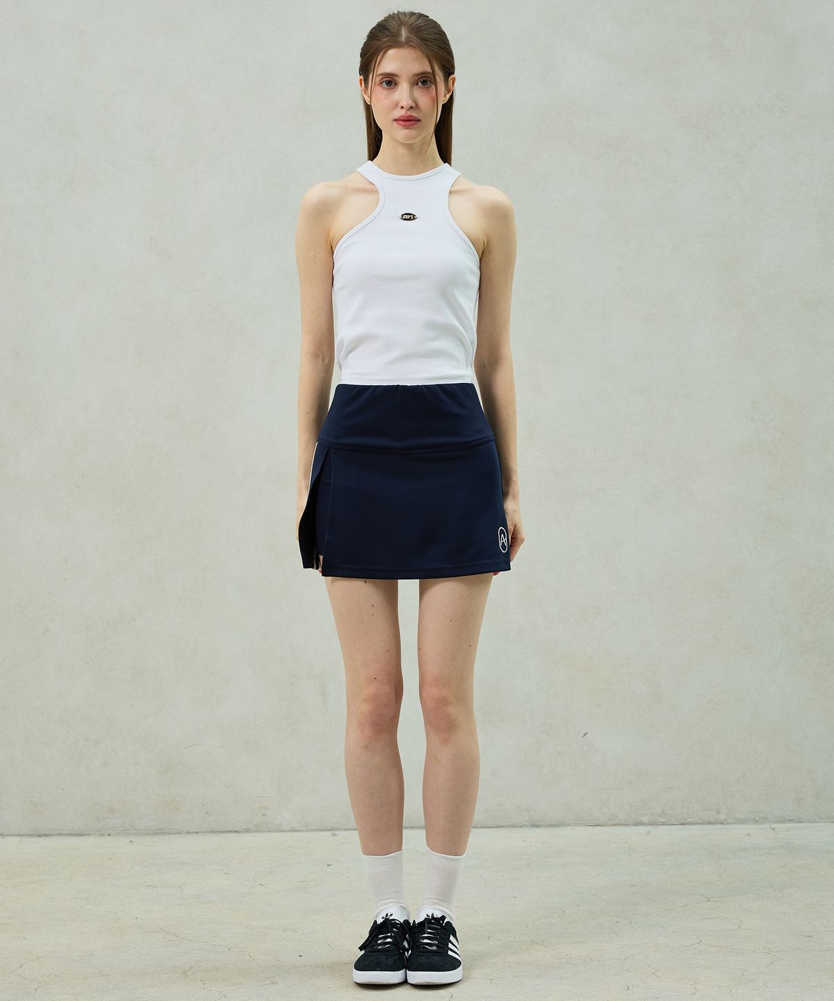 아리킴(ARIKIM) BONNY JERSEY SKIRT PANTS / NAVY