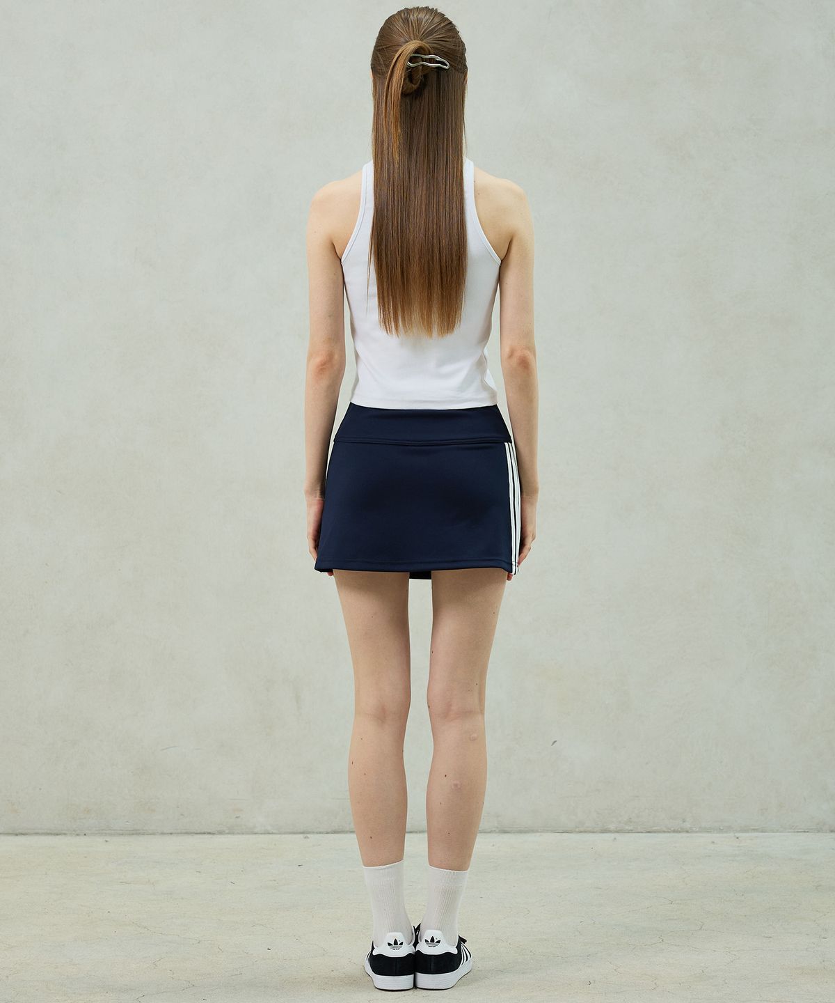 아리킴(ARIKIM) BONNY JERSEY SKIRT PANTS / NAVY