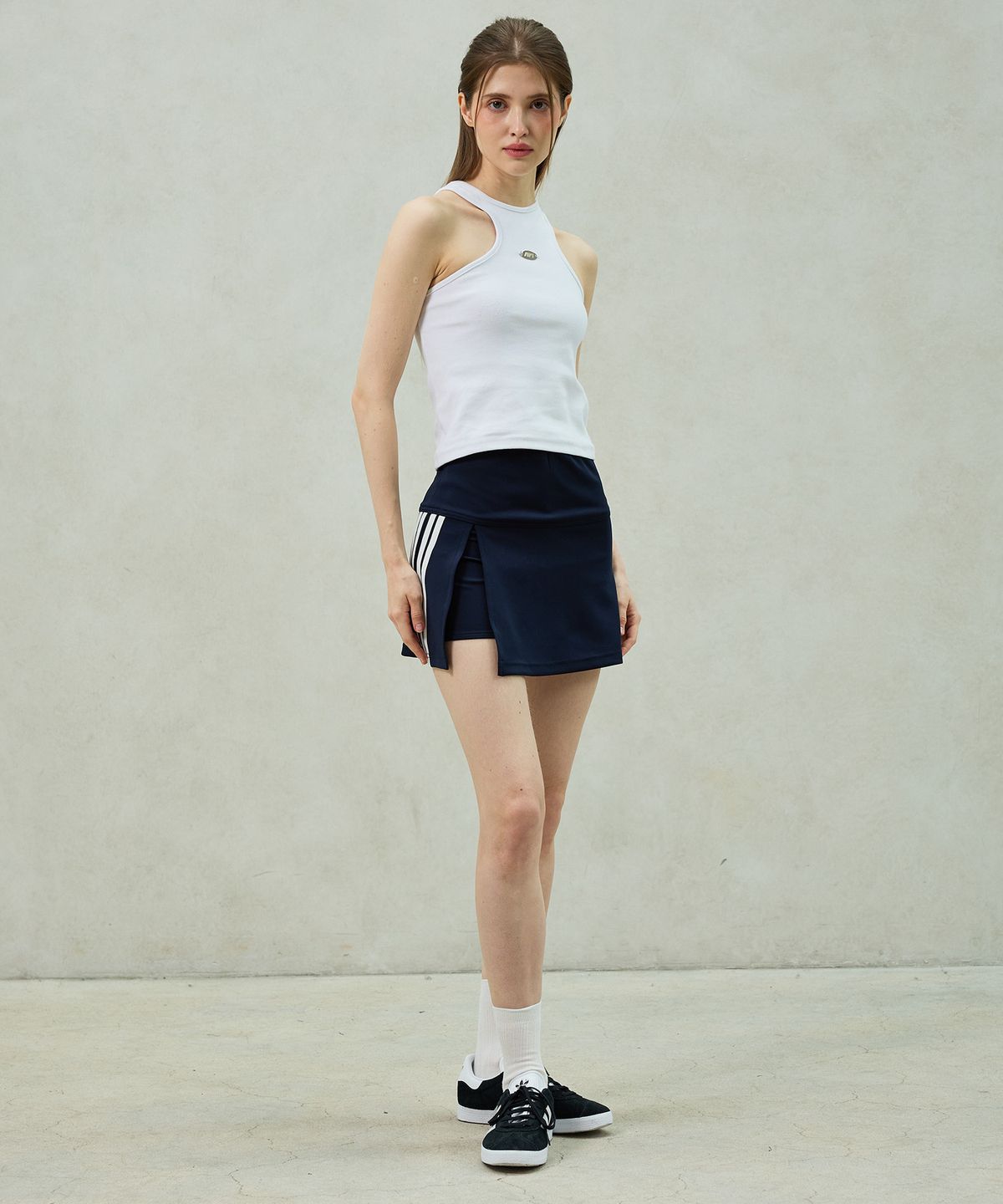 아리킴(ARIKIM) BONNY JERSEY SKIRT PANTS / NAVY
