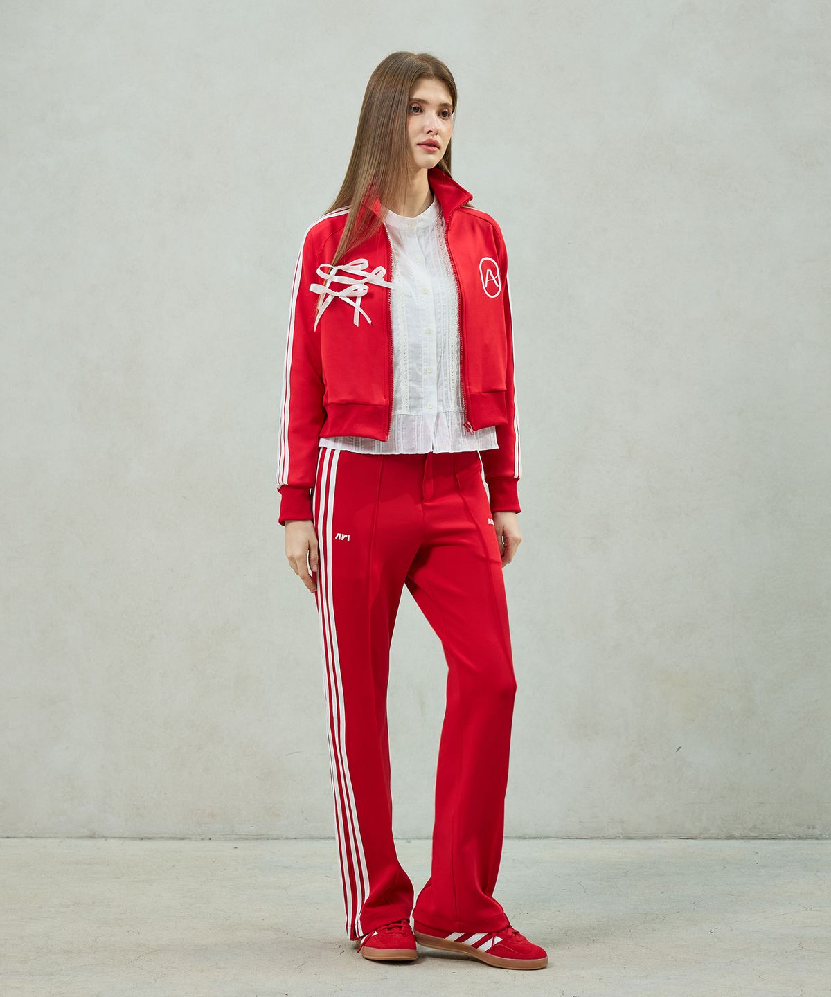 아리킴(ARIKIM) JOEL JERSEY TRACK PANTS / RED