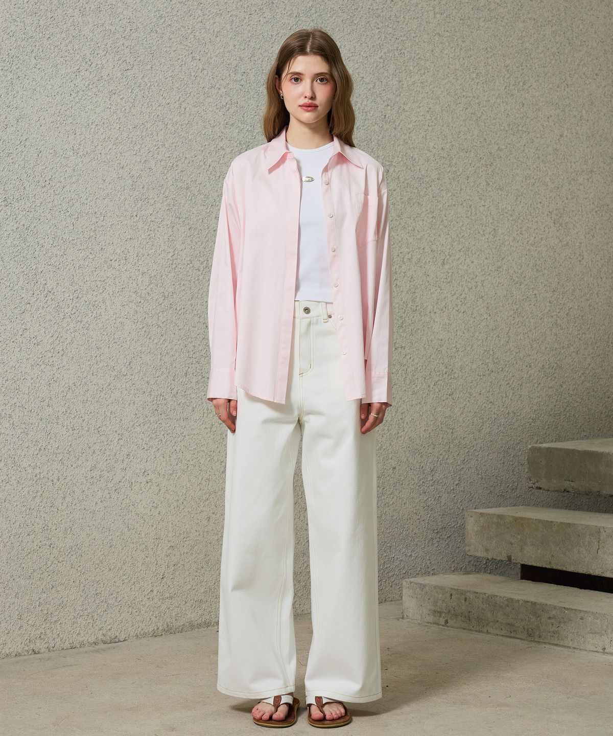 아리킴(ARIKIM) BRIGHT OVERSIZED SHIRT / PINK