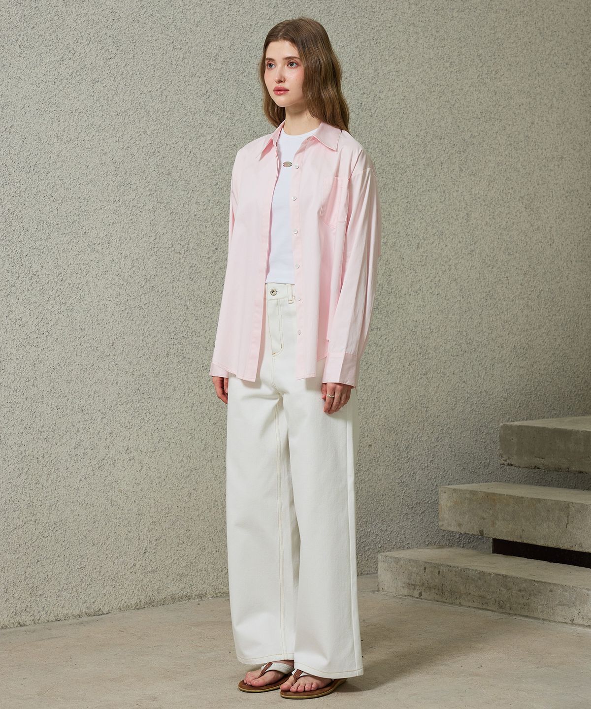 아리킴(ARIKIM) BRIGHT OVERSIZED SHIRT / PINK