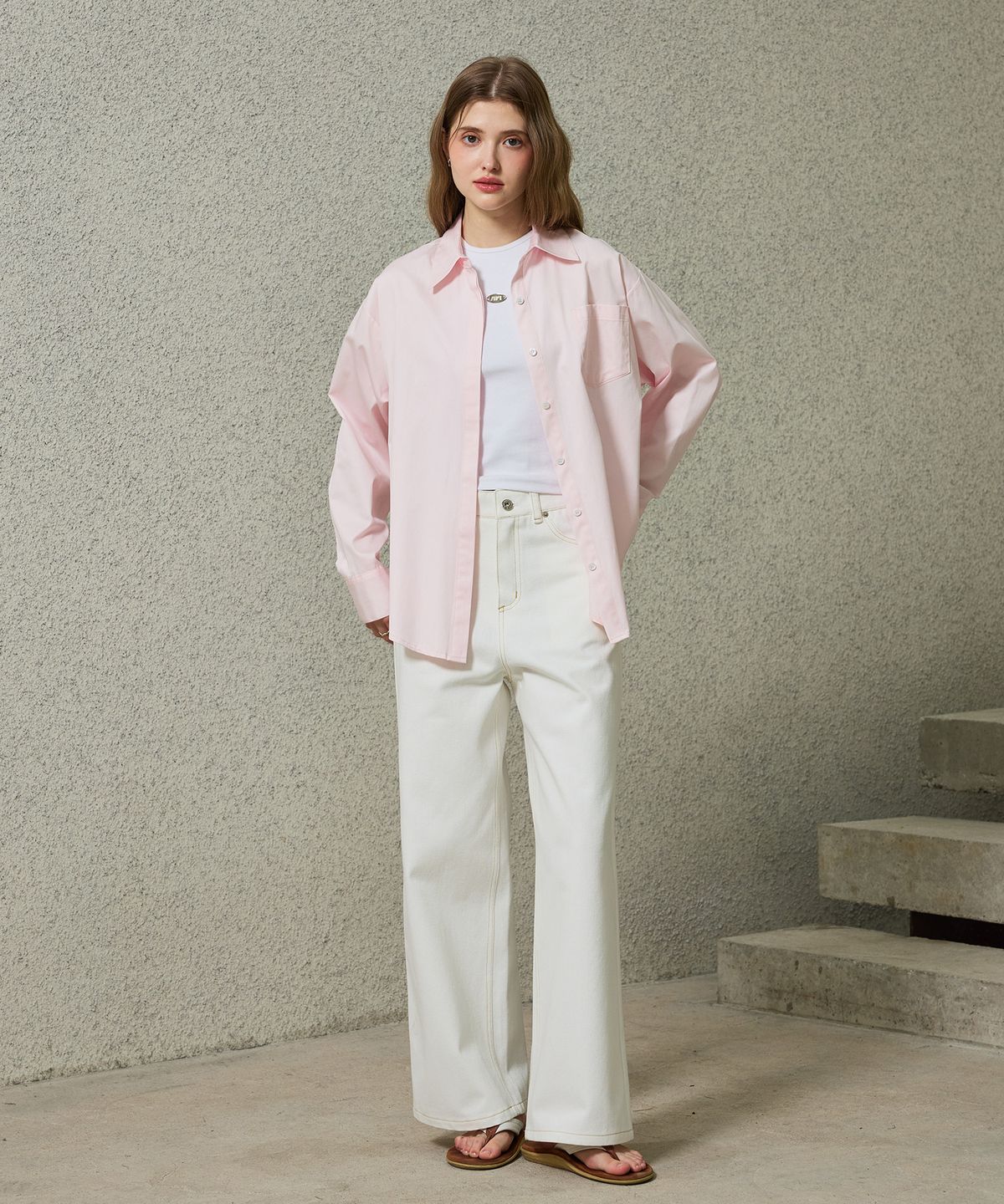 아리킴(ARIKIM) BRIGHT OVERSIZED SHIRT / PINK