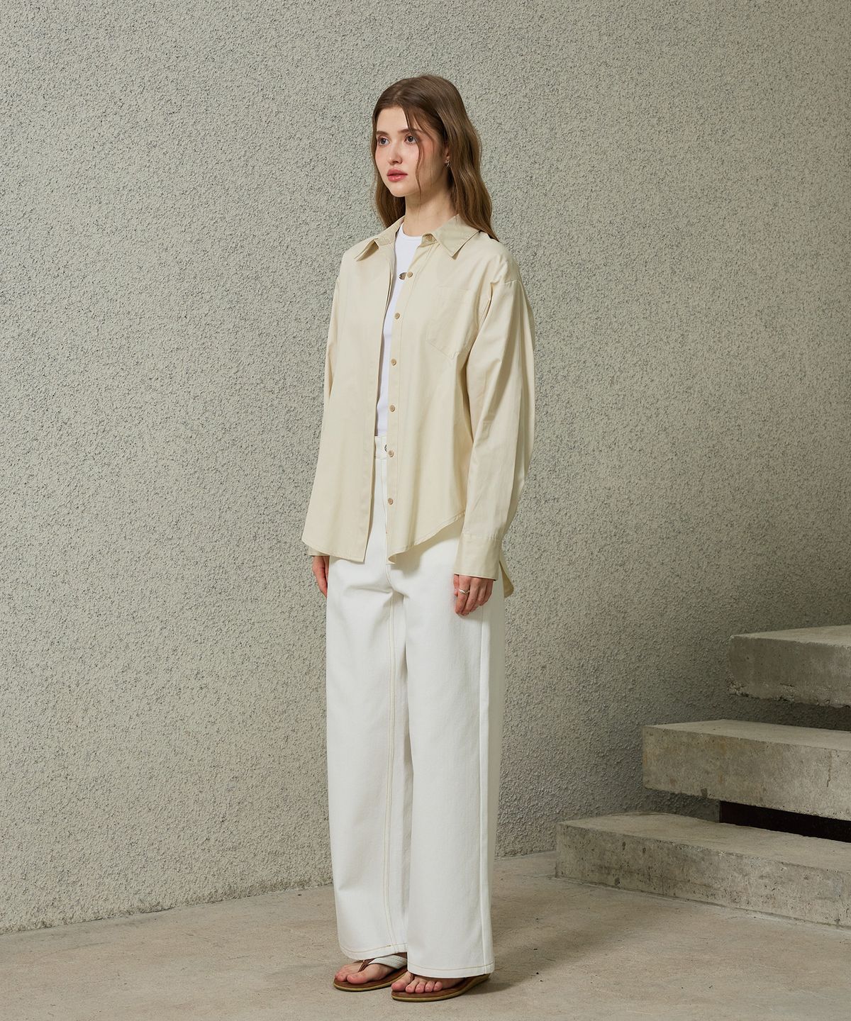 아리킴(ARIKIM) BRIGHT OVERSIZED SHIRT / BEIGE