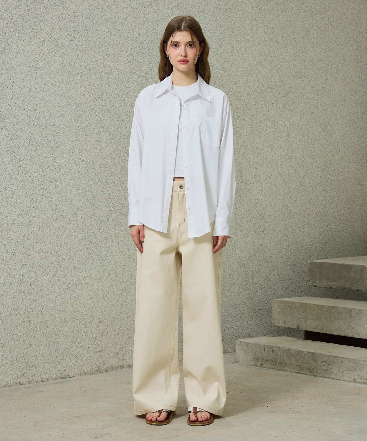 아리킴(ARIKIM) BRIGHT OVERSIZED SHIRT / WHITE