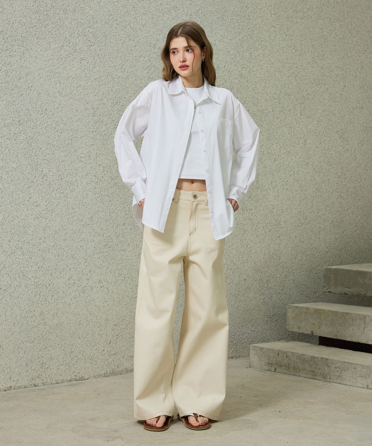 아리킴(ARIKIM) BRIGHT OVERSIZED SHIRT / WHITE
