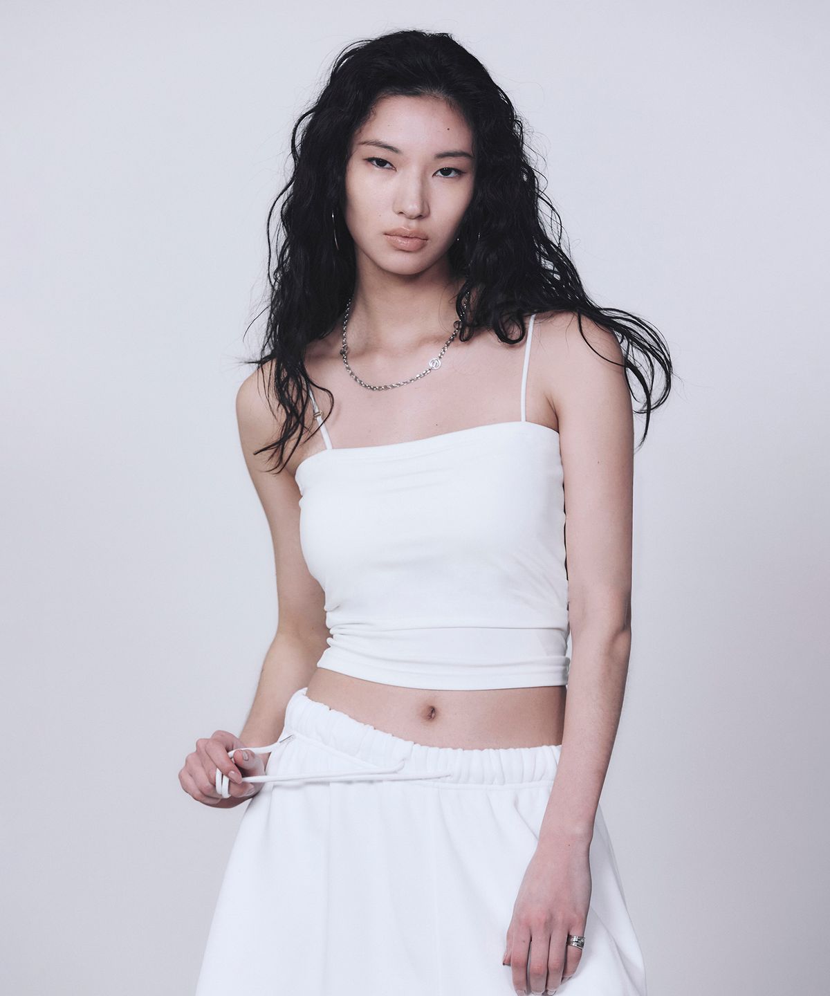 트리밍버드(TREEMINGBIRD) Bra Cap Camisole [ White ]