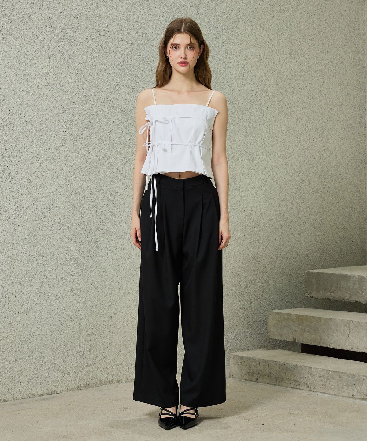 아리킴(ARIKIM) TOMO WIDE SLACKS / BLACK