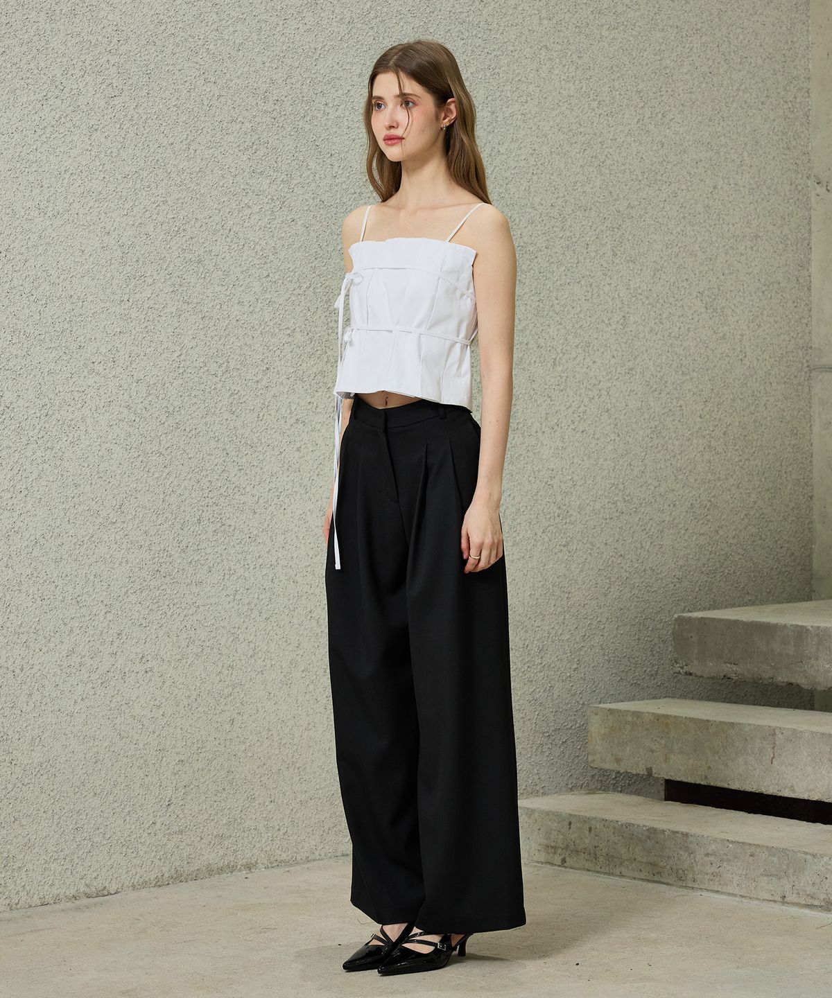아리킴(ARIKIM) TOMO WIDE SLACKS / BLACK