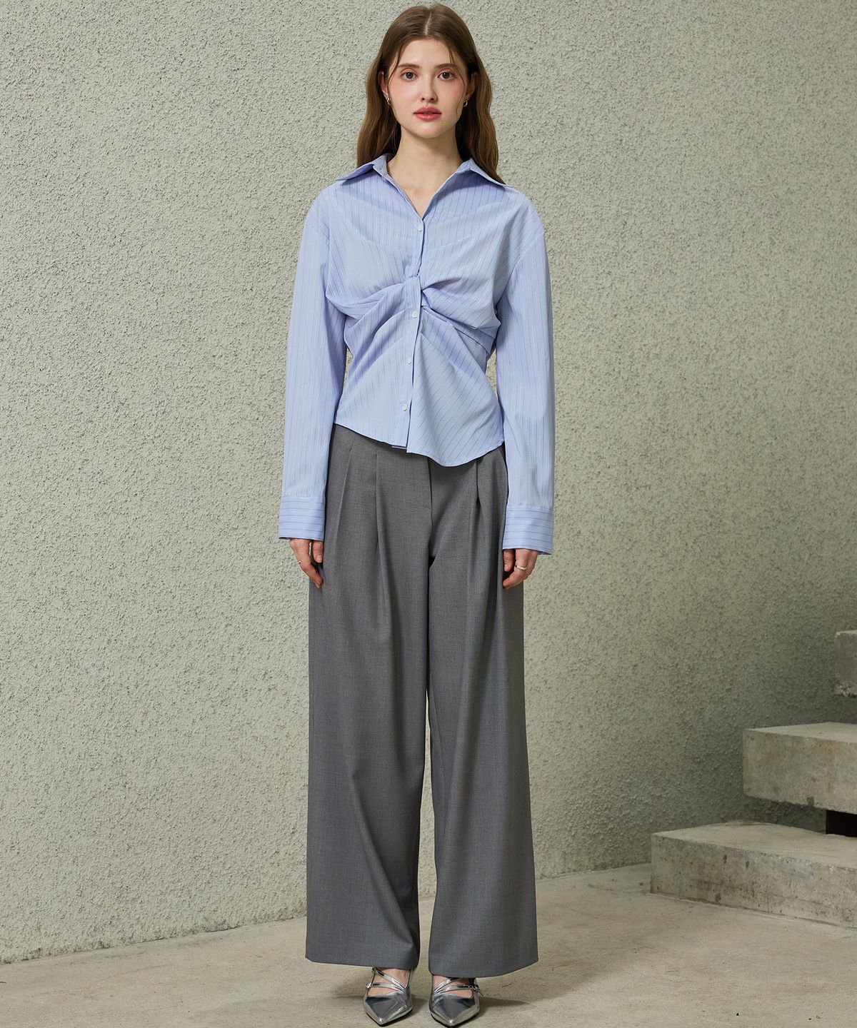아리킴(ARIKIM) TOMO WIDE SLACKS / CHARCOAL