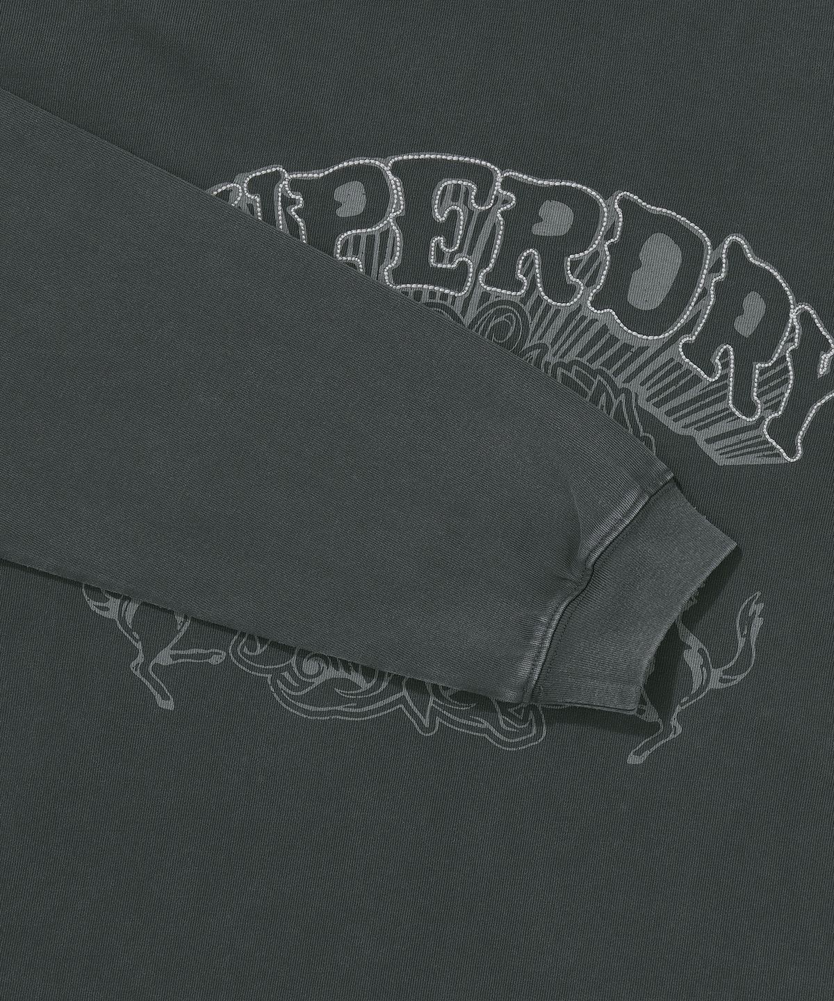 슈퍼드라이(SUPERDRY) 빈티지 워크 워시드 롱슬리브 다크 그레이