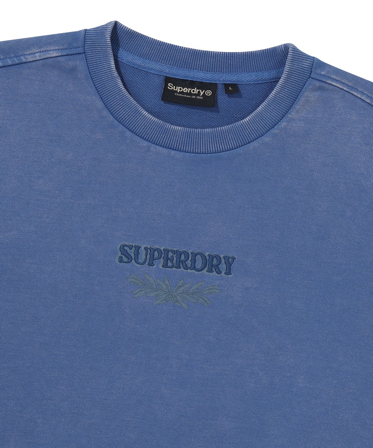 슈퍼드라이(SUPERDRY) 리치 파머 그래픽 스웨트셔츠 블루