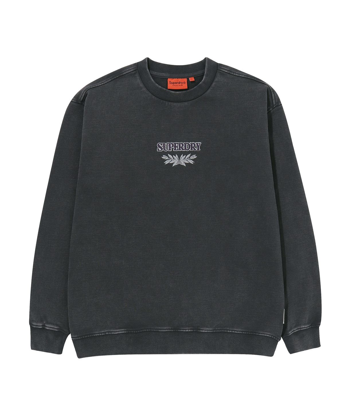 슈퍼드라이(SUPERDRY) 리치 파머 그래픽 스웨트셔츠 다크 그레이