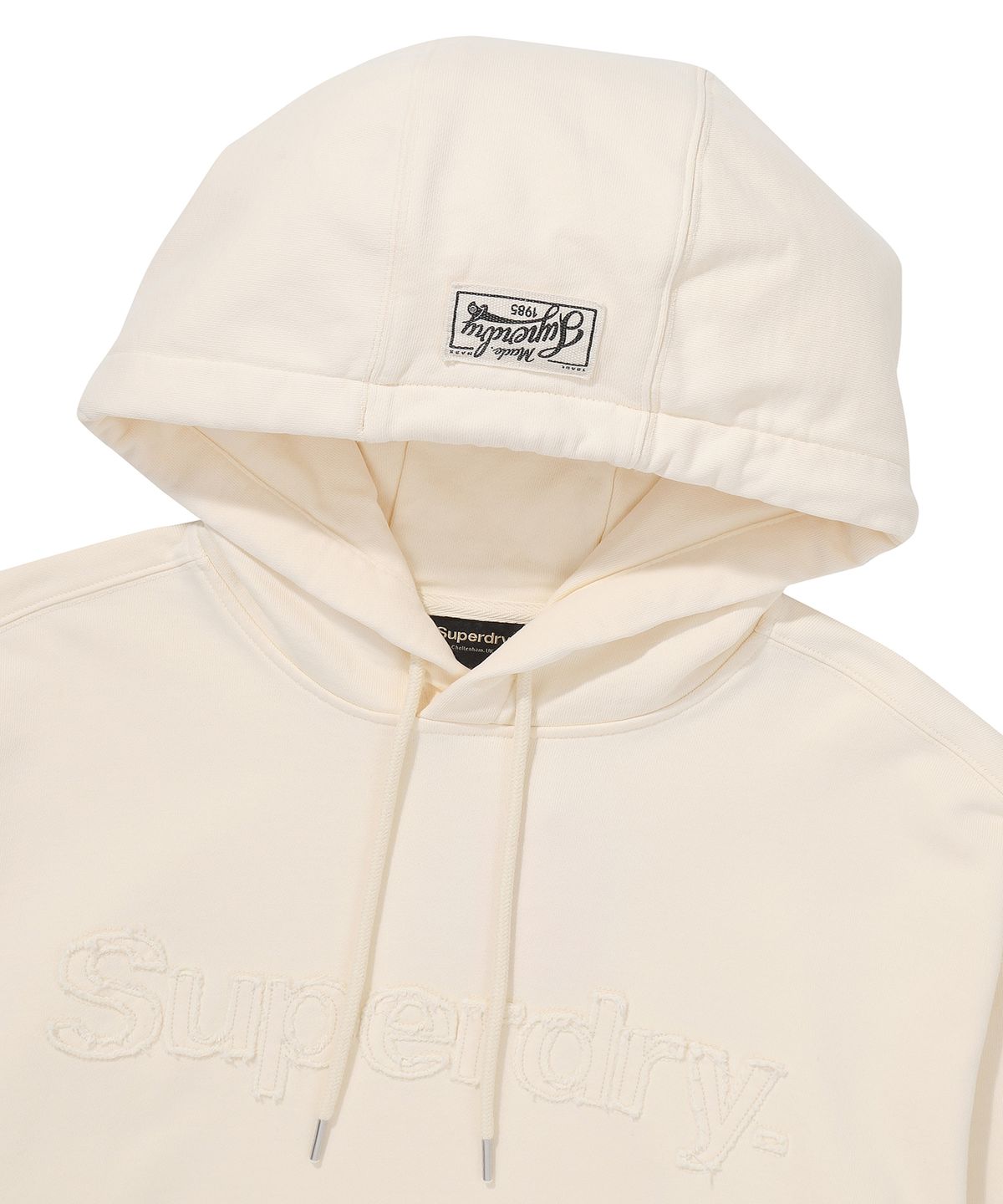 슈퍼드라이(SUPERDRY) 빈티지 워시드 후드 크림